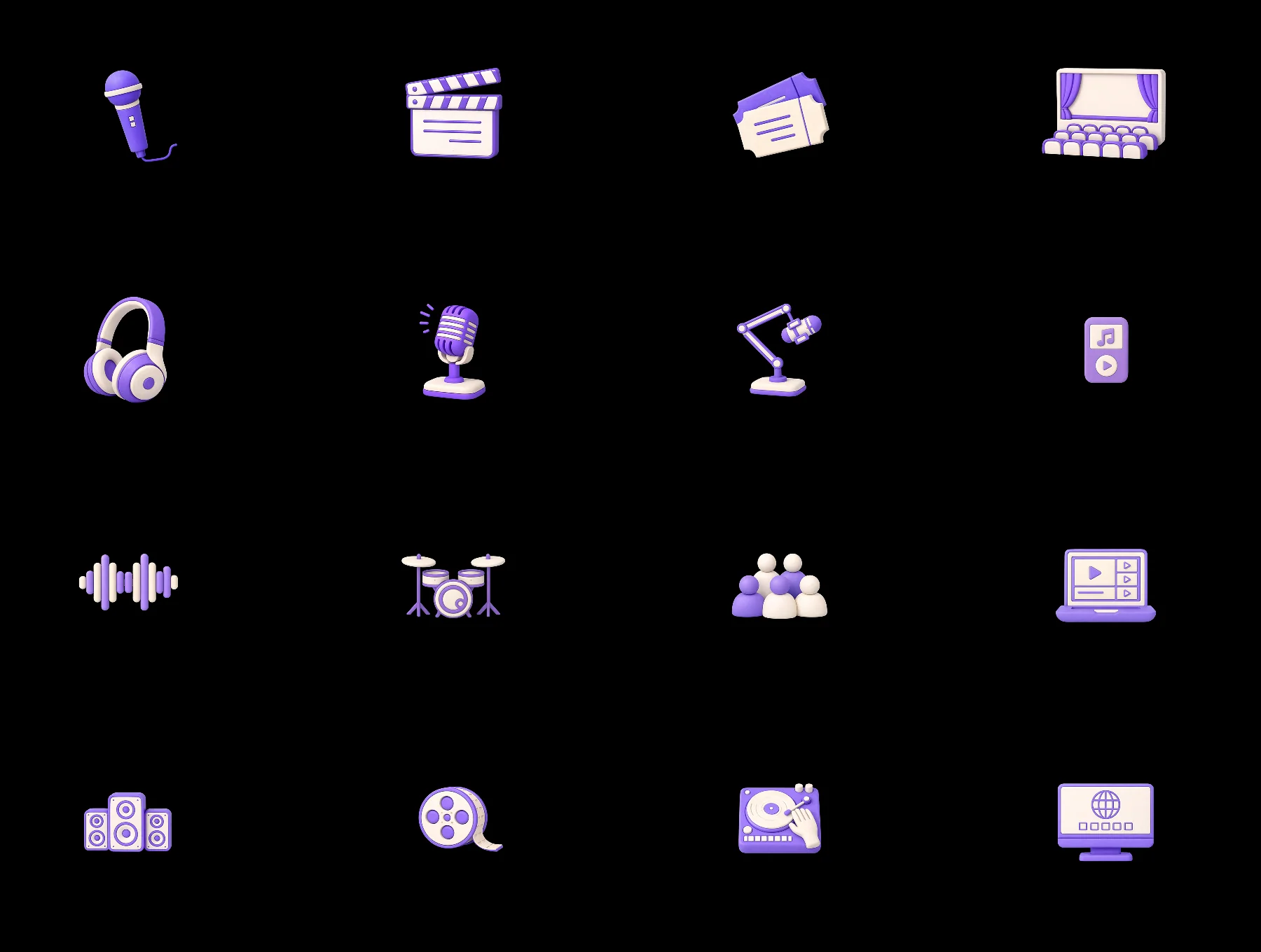 Music 3D Icon Set 5