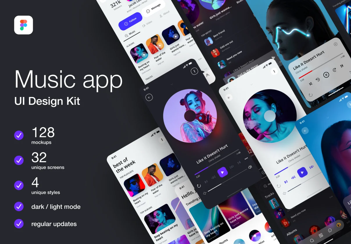 Music app UI Kit