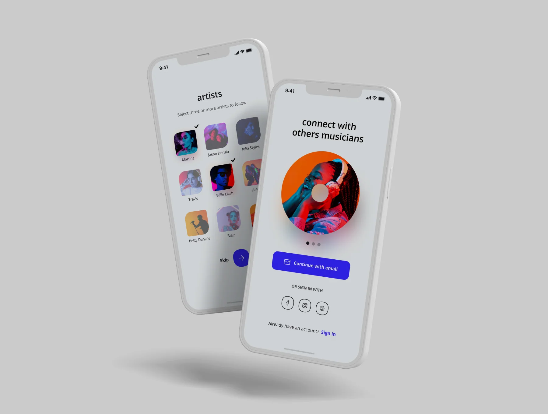 Music app UI Kit 3