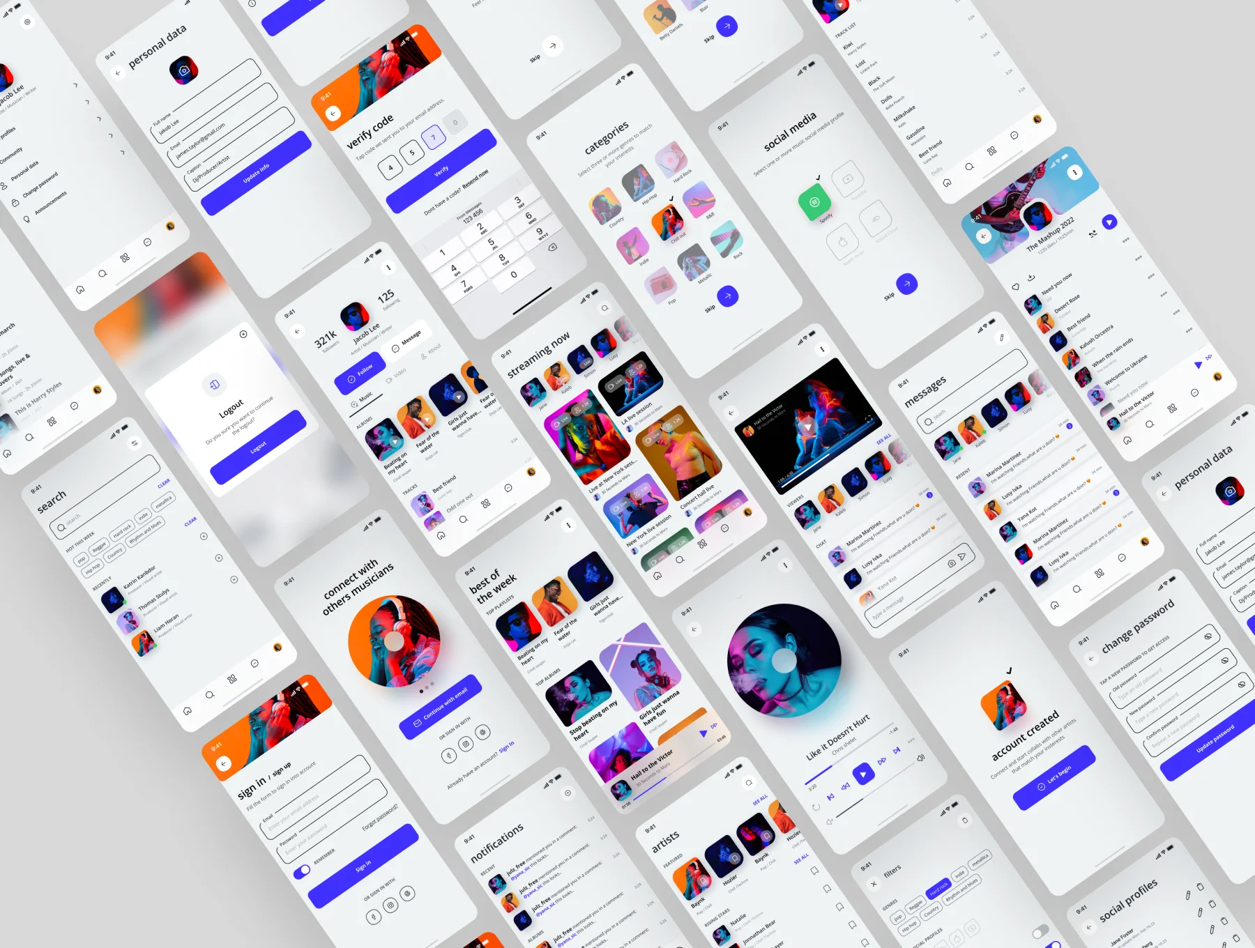 Music app UI Kit 4
