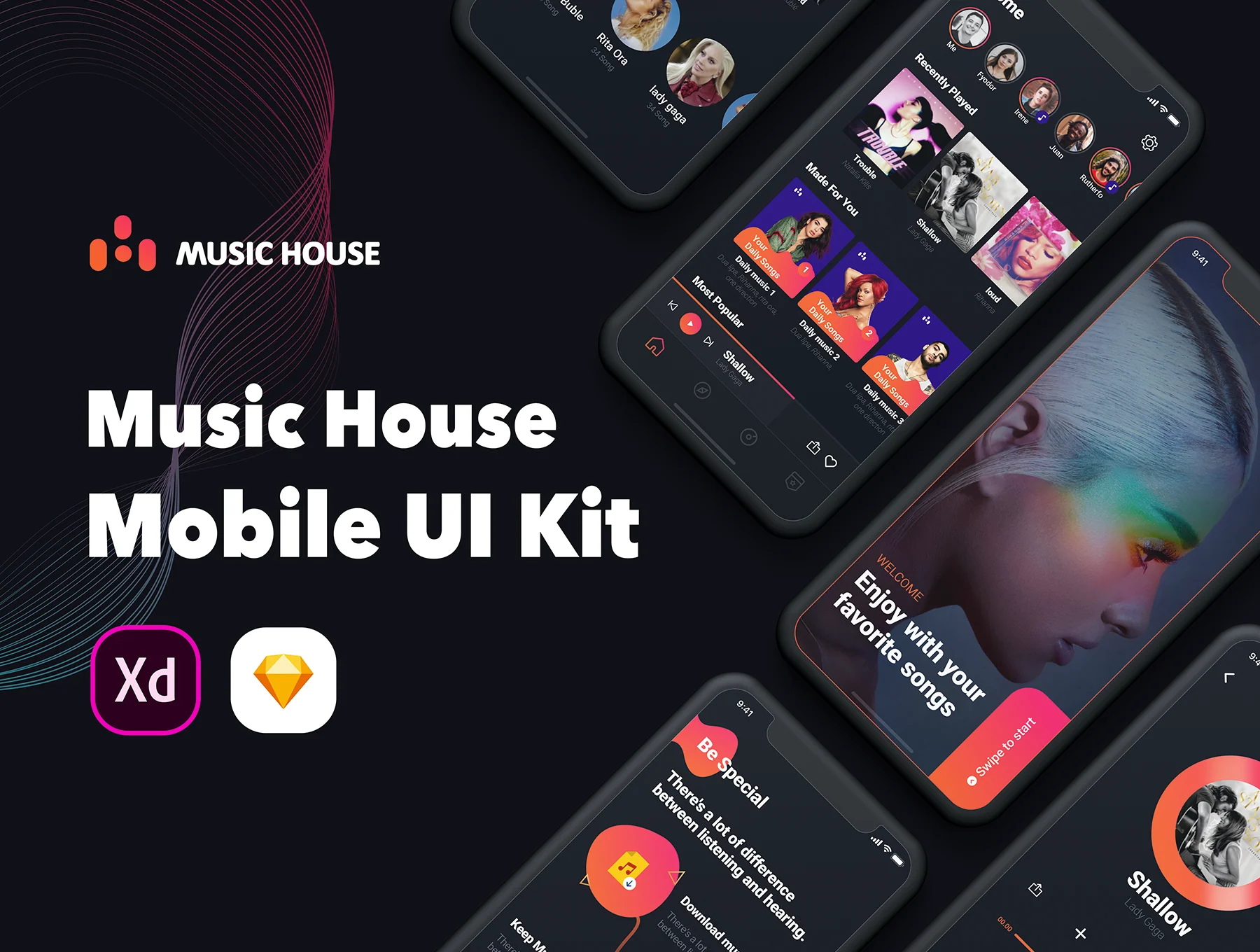Music House Mobile UI Kit