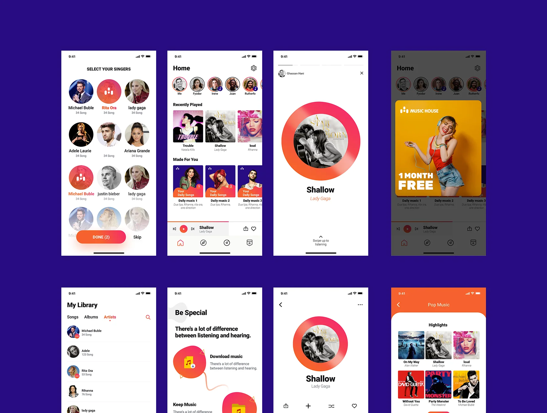 Music House Mobile UI Kit 8