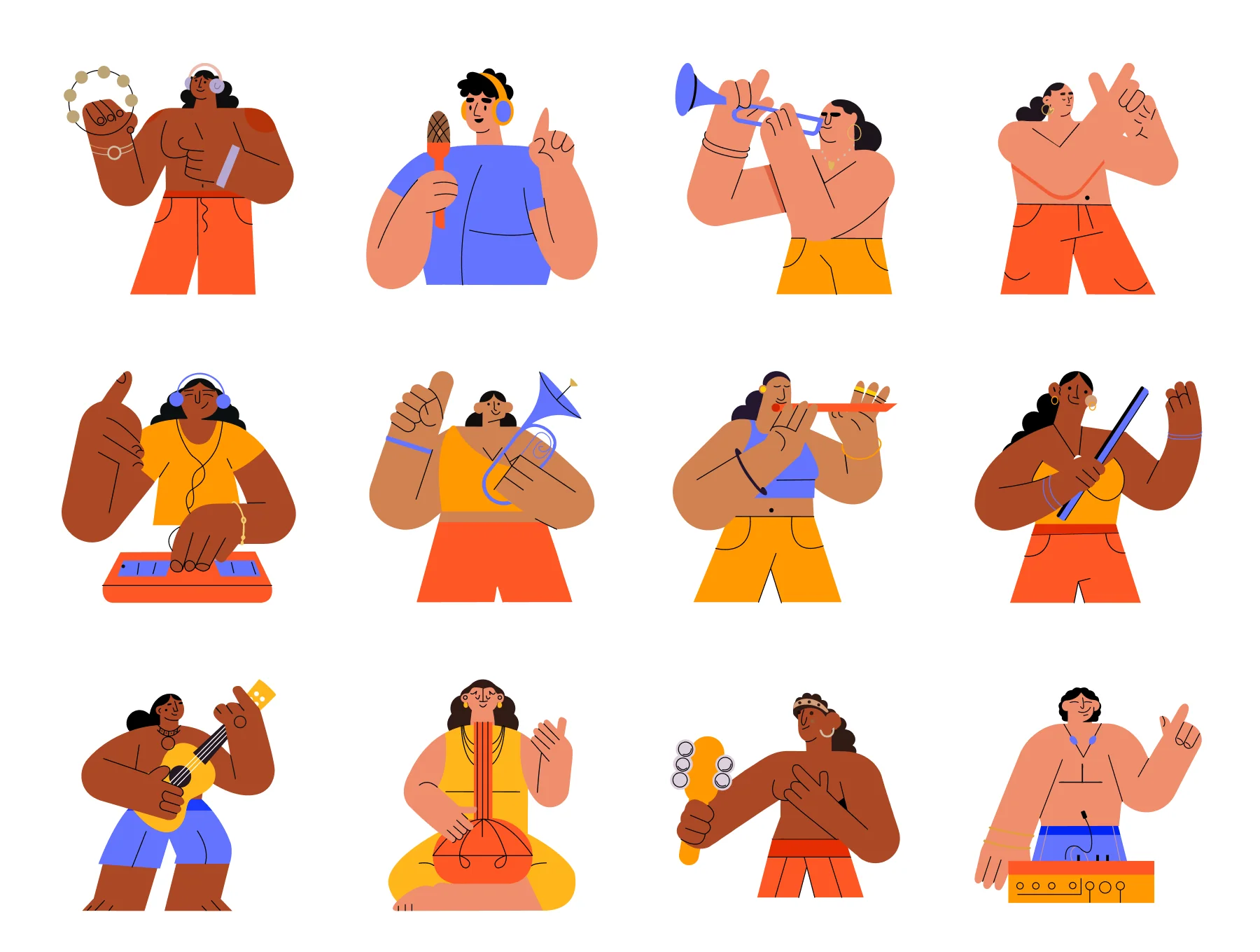 Music Illustration Art Set 5