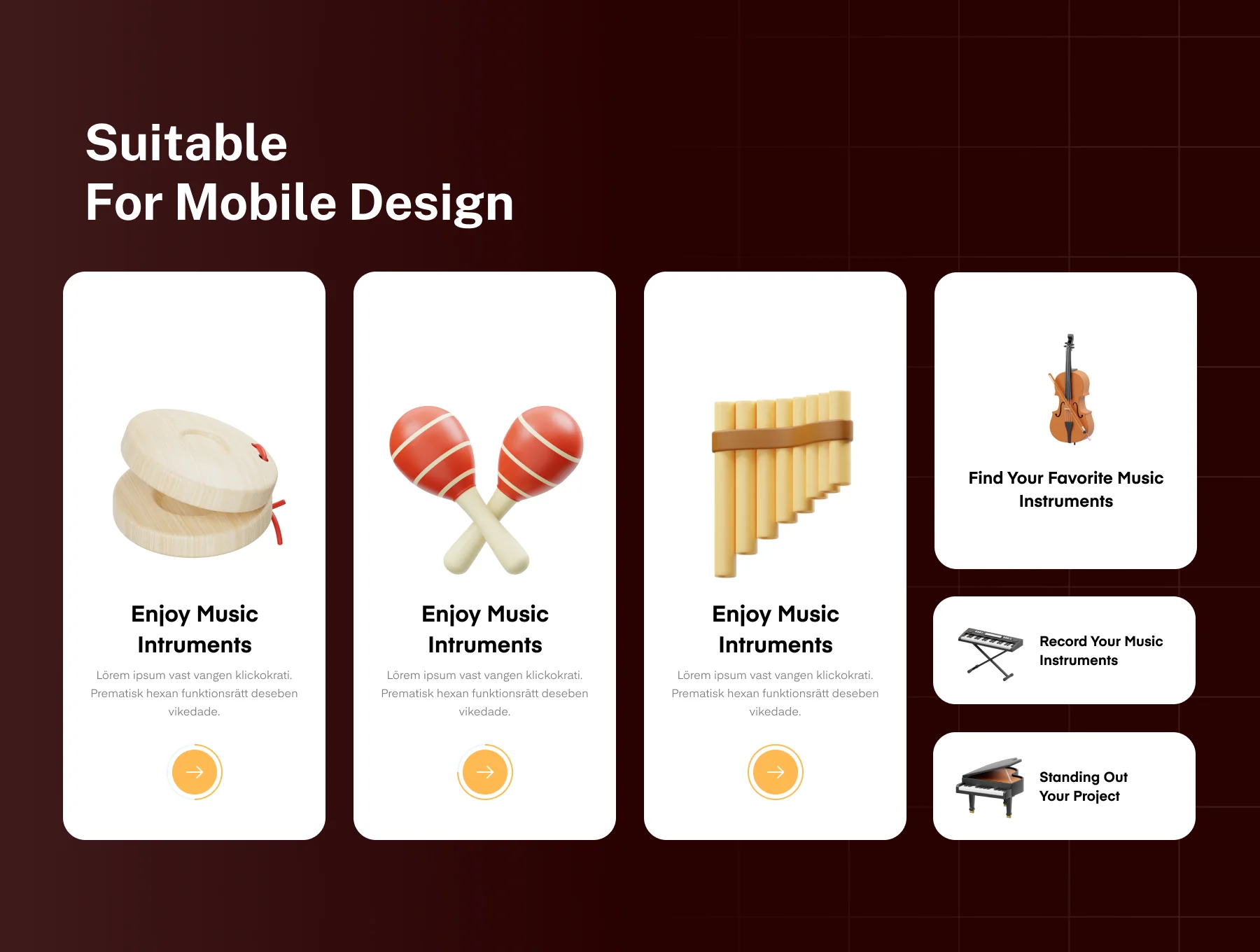 Music Instruments 3D Icon 3