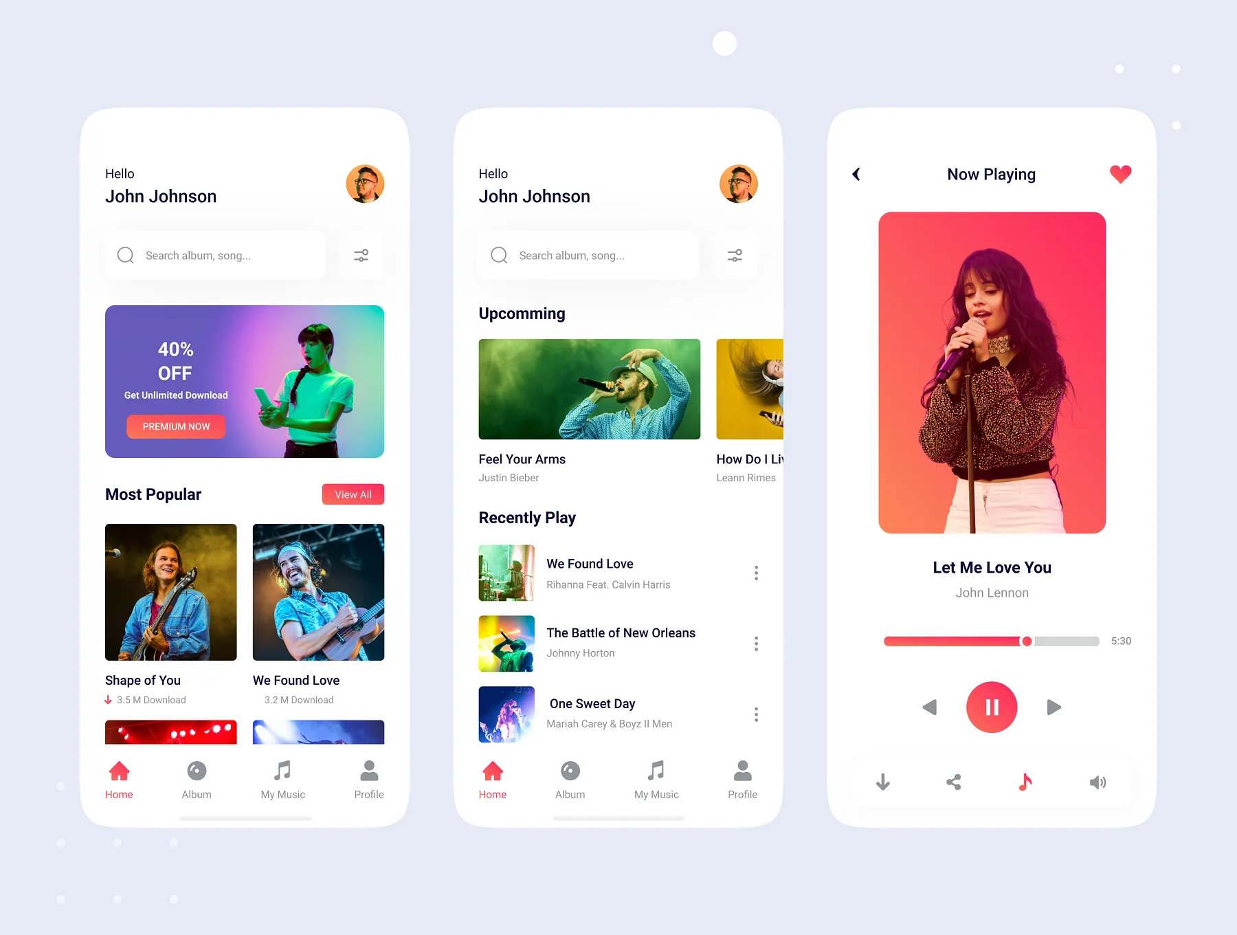 Music App UI kit 4