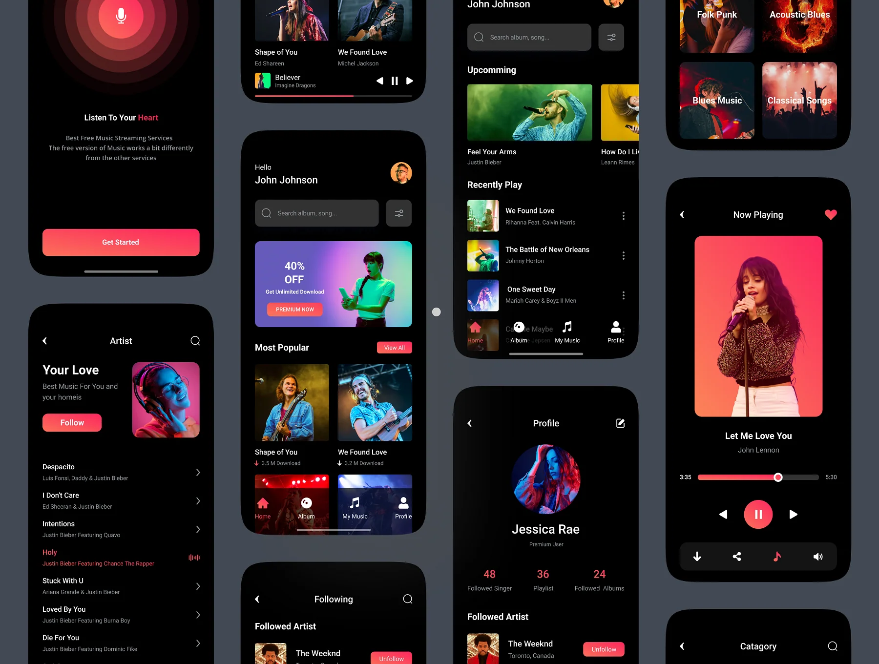 Music App UI kit 7