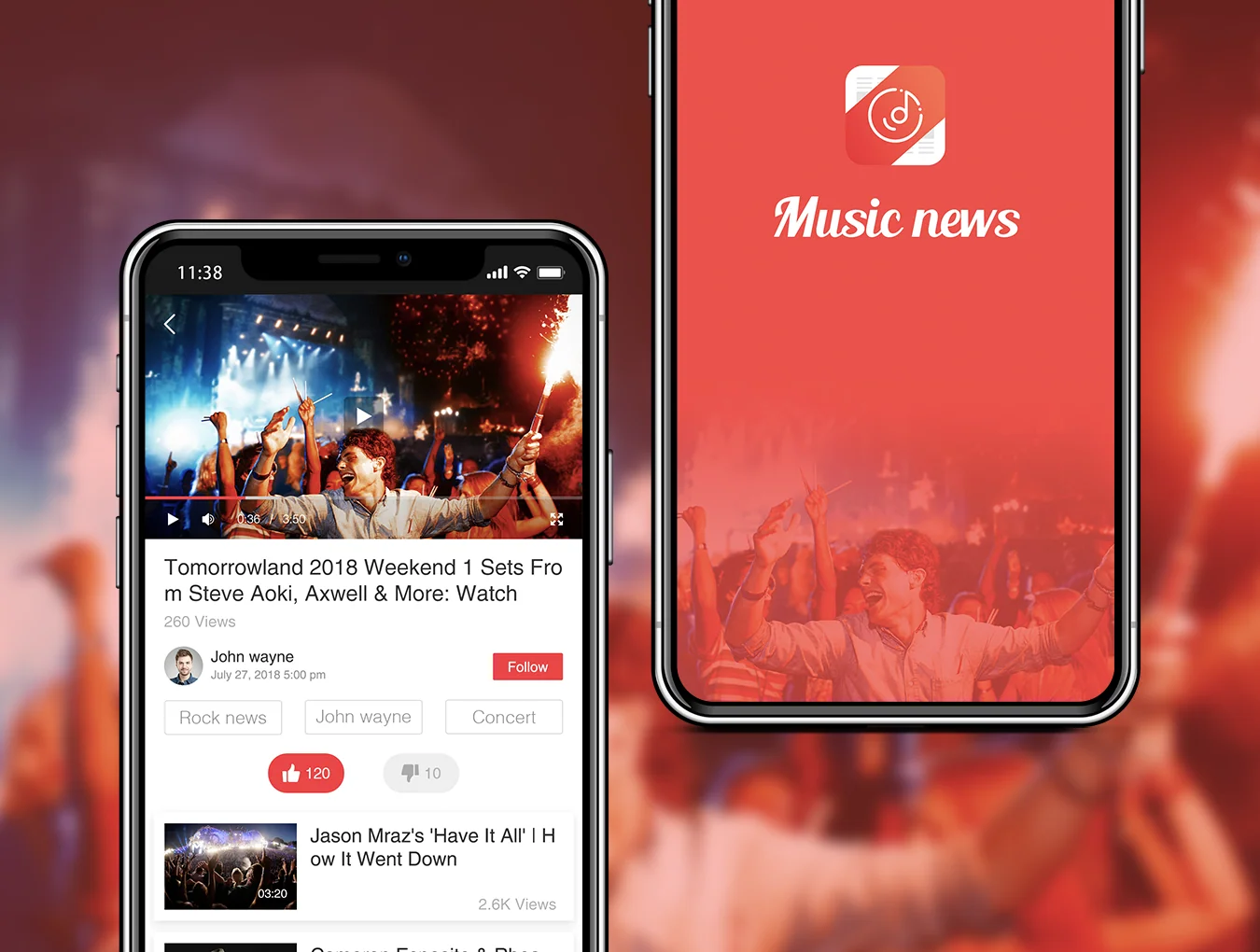 Music News UI Kit 3