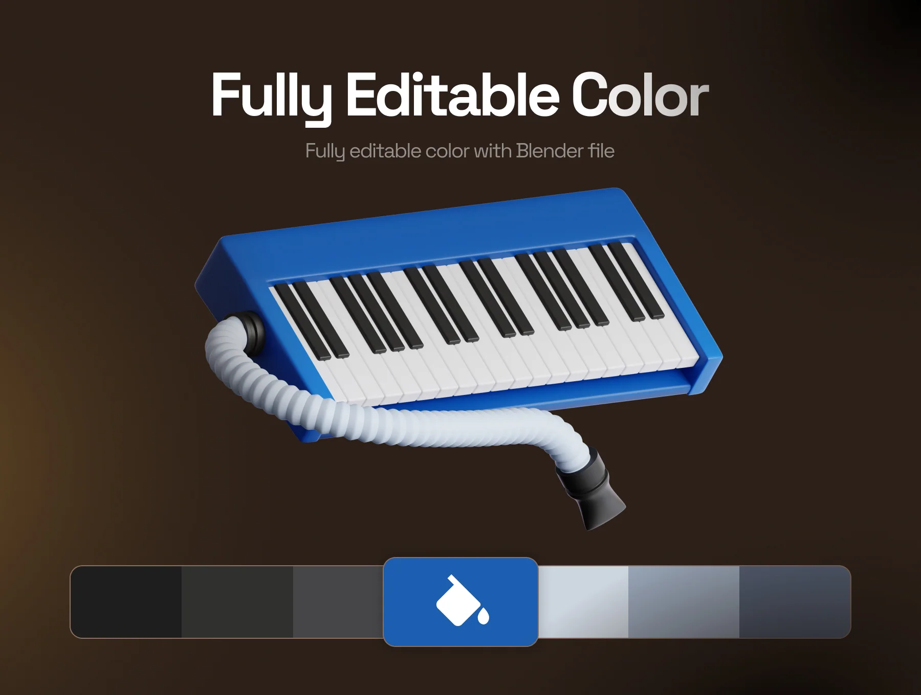 Musical Instruments 3D Icon Set 3