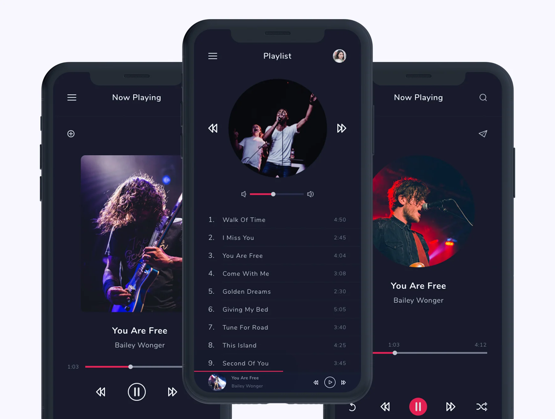 Musicly - Music and Podcast App UI Kit 2