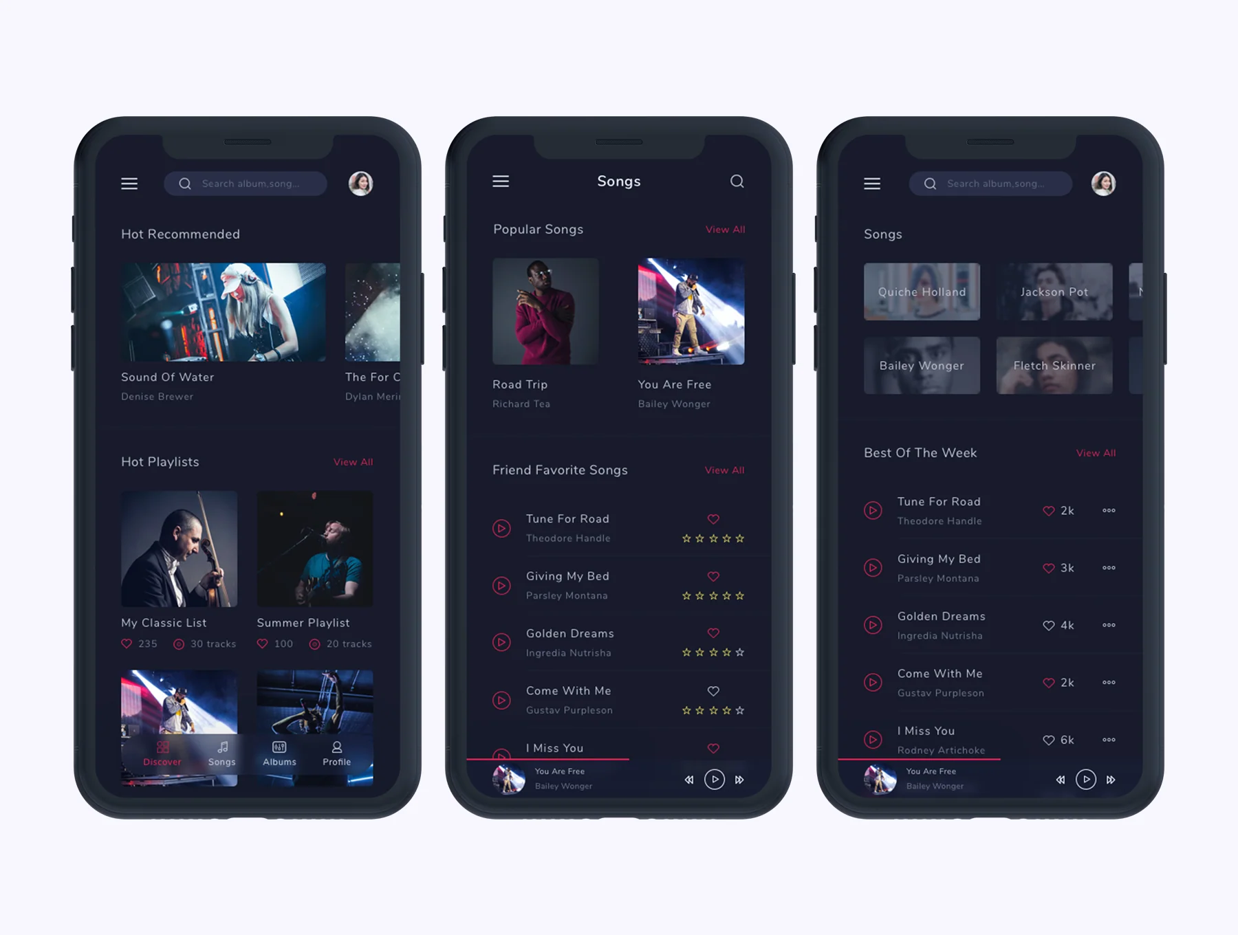 Musicly - Music and Podcast App UI Kit 4