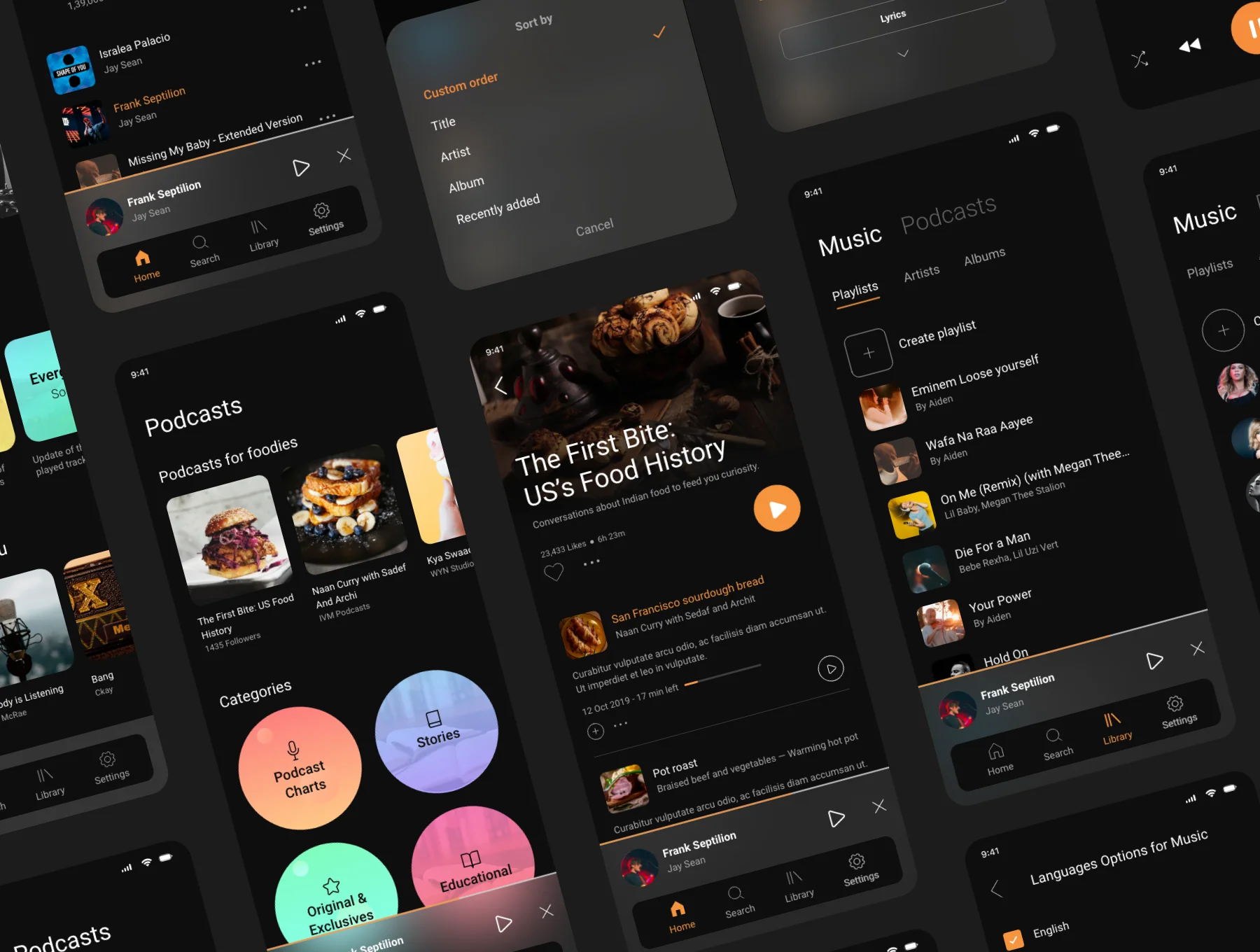 MusicPod App - Complete UI Kit 4