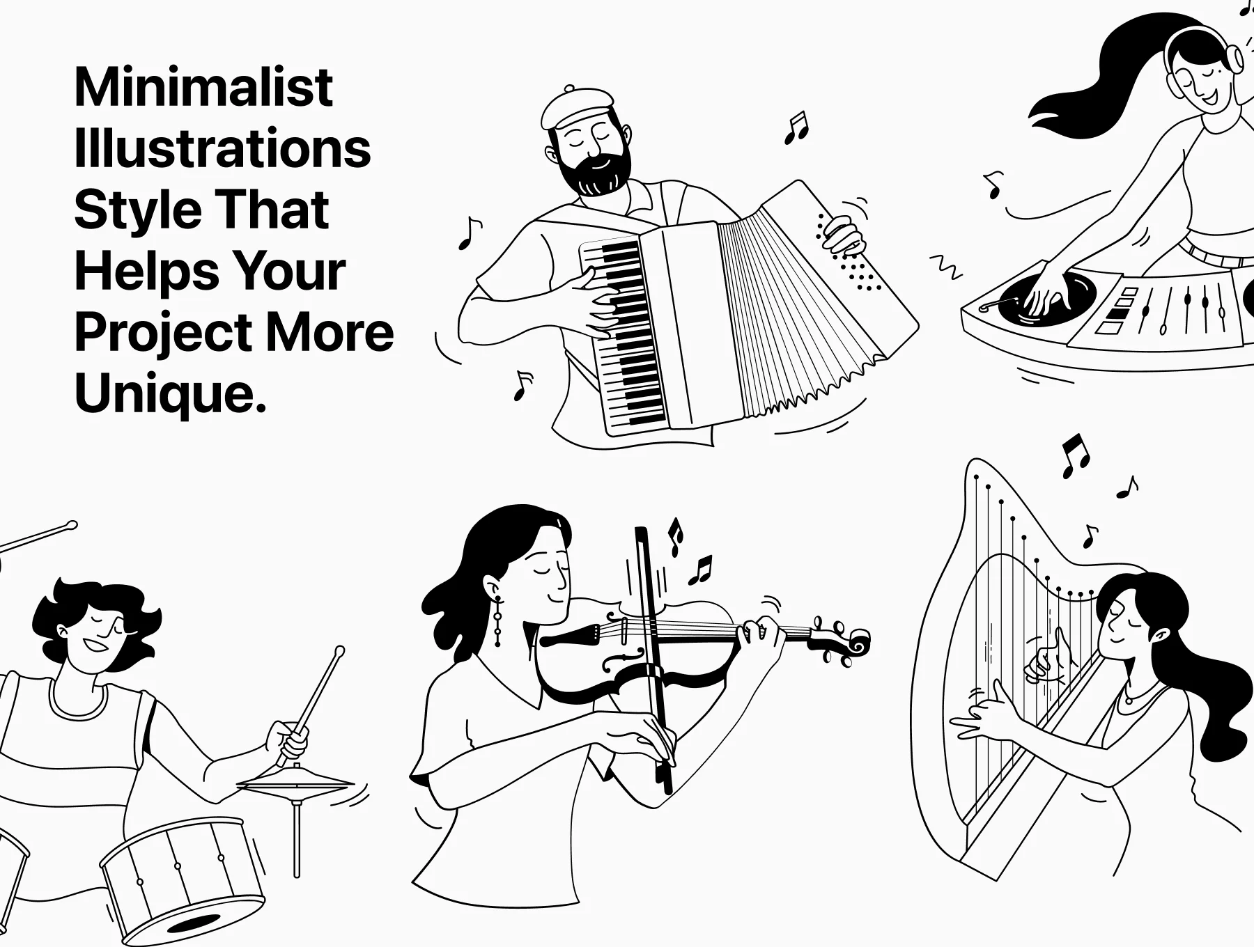 Musicy - Artist - Musician Illustrations 2