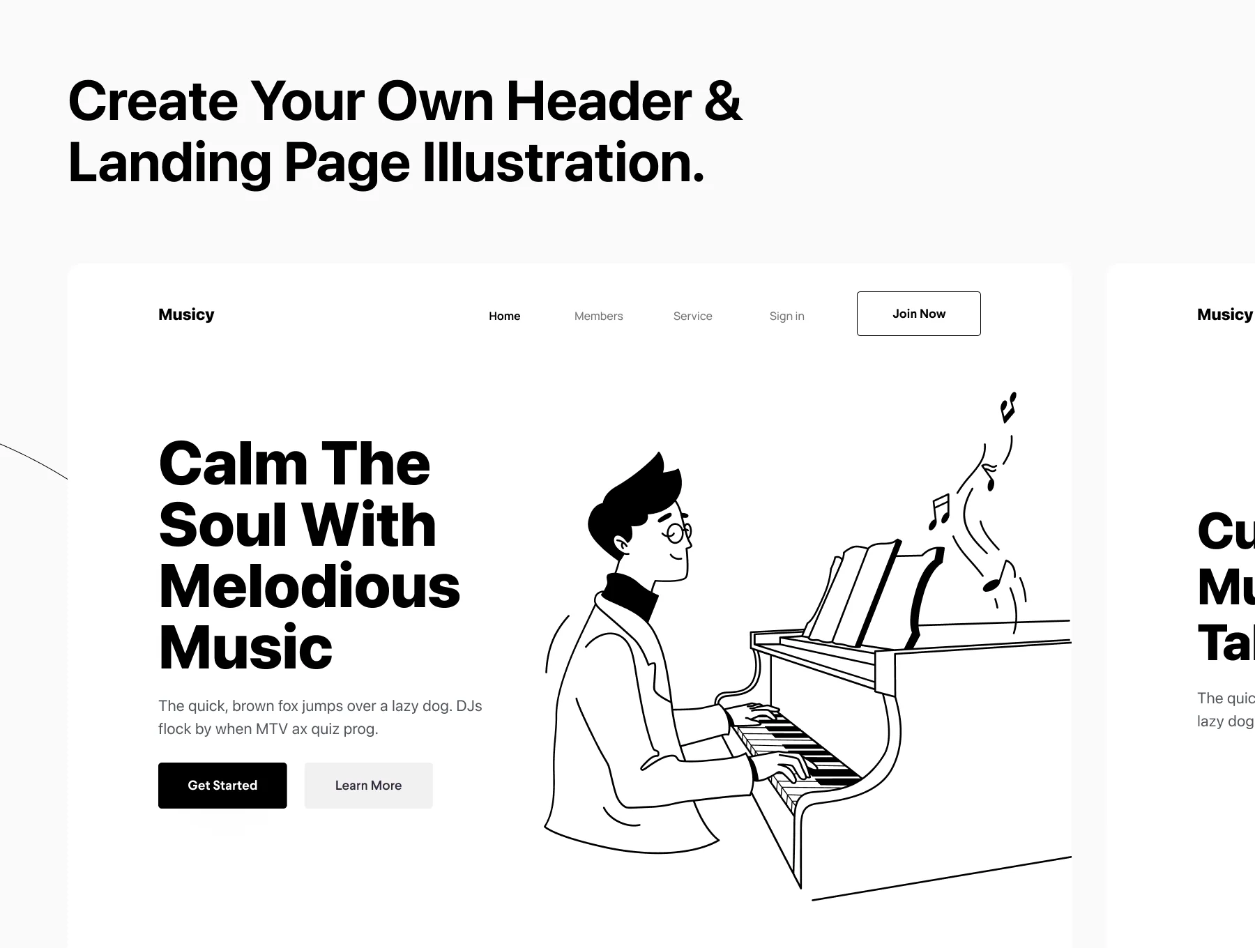 Musicy - Artist - Musician Illustrations 6