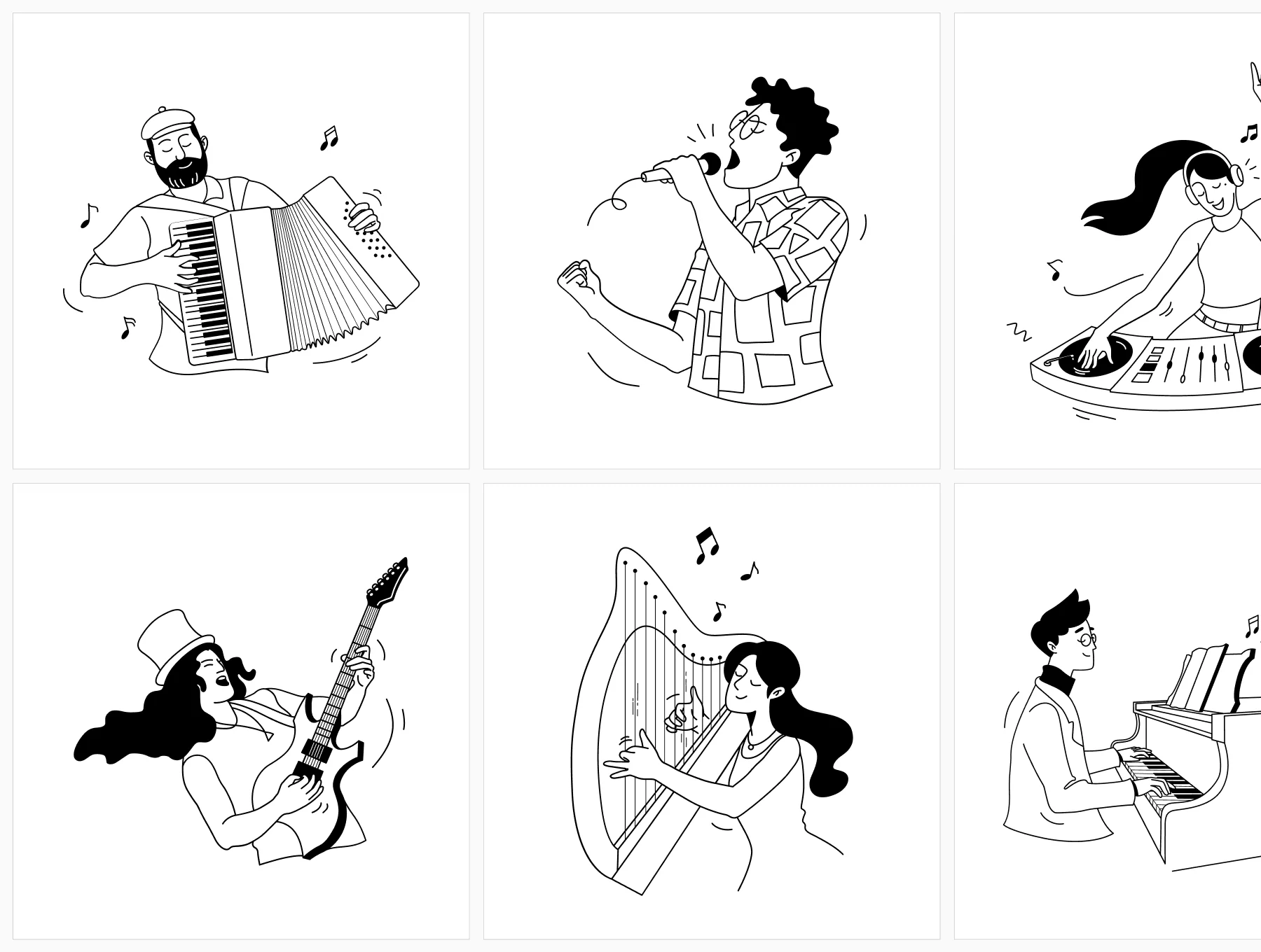 Musicy - Artist - Musician Illustrations 7