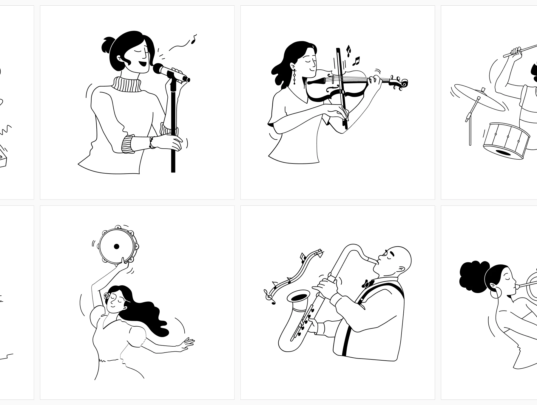 Musicy - Artist - Musician Illustrations 8