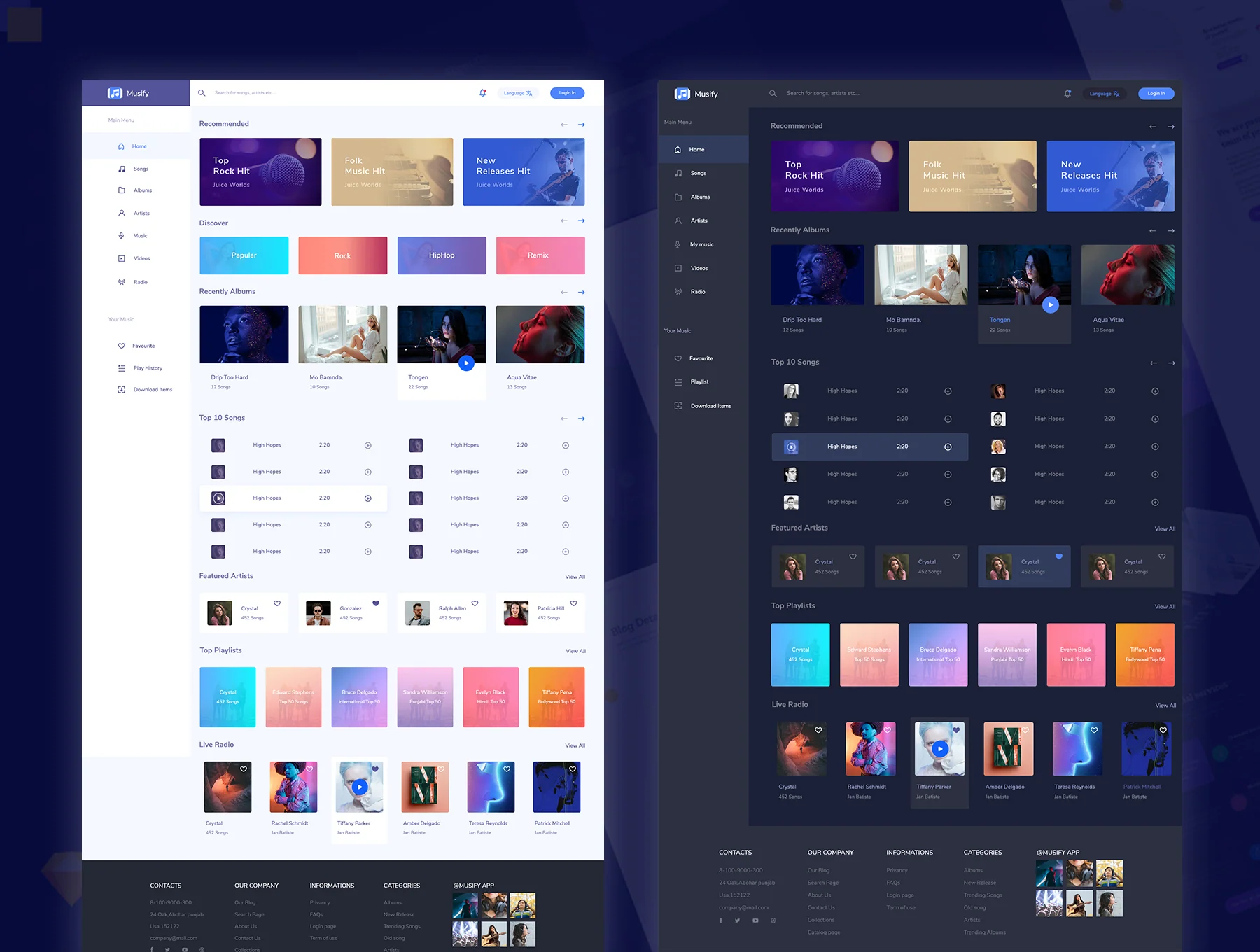 Musify - Web app UI ket 6