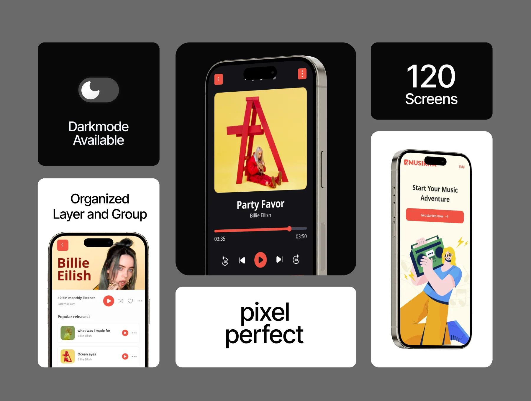 Musikita - Music Player Mobile App UI KIT 2