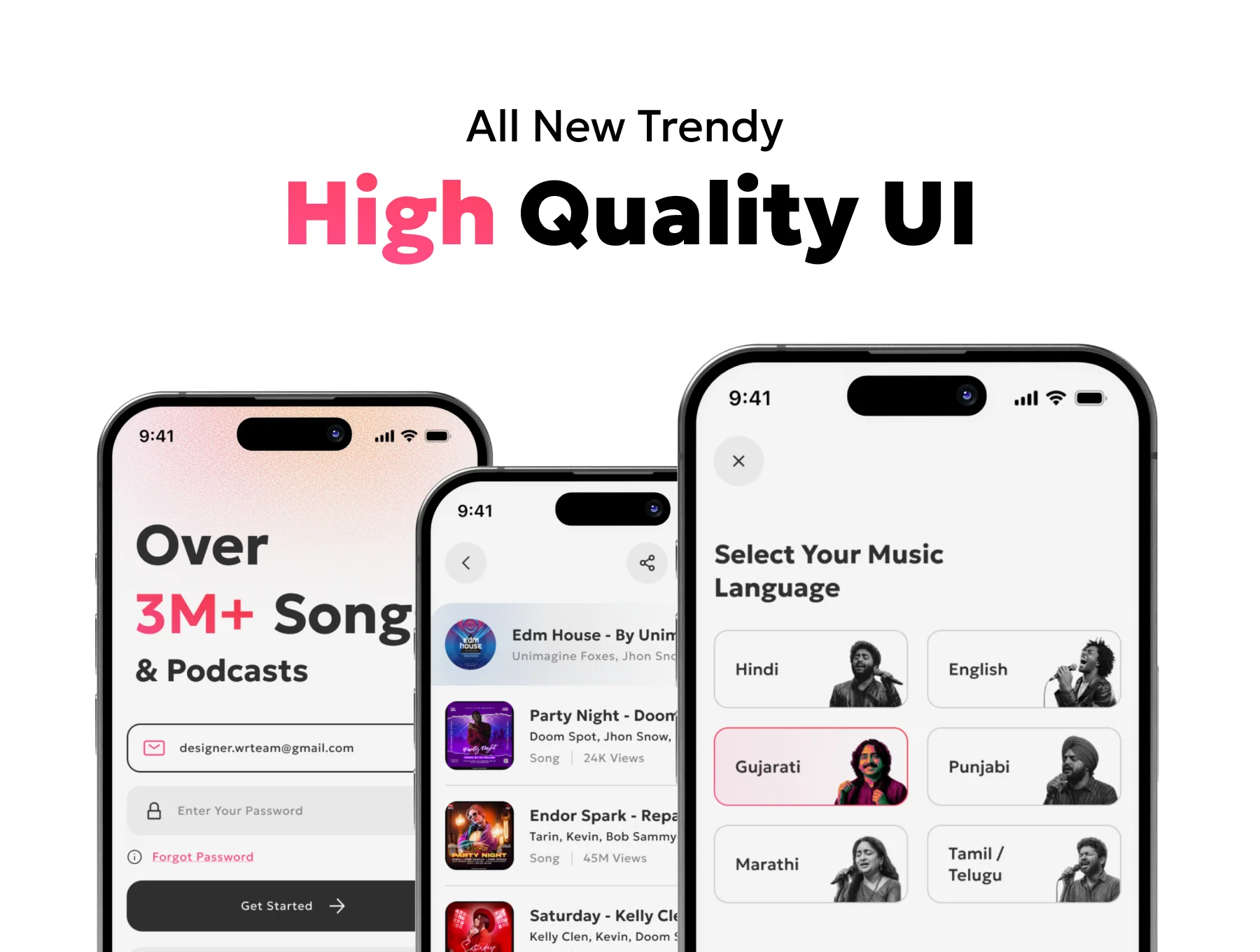Musinto – Music & Podcast Mobile App UI Kit 2