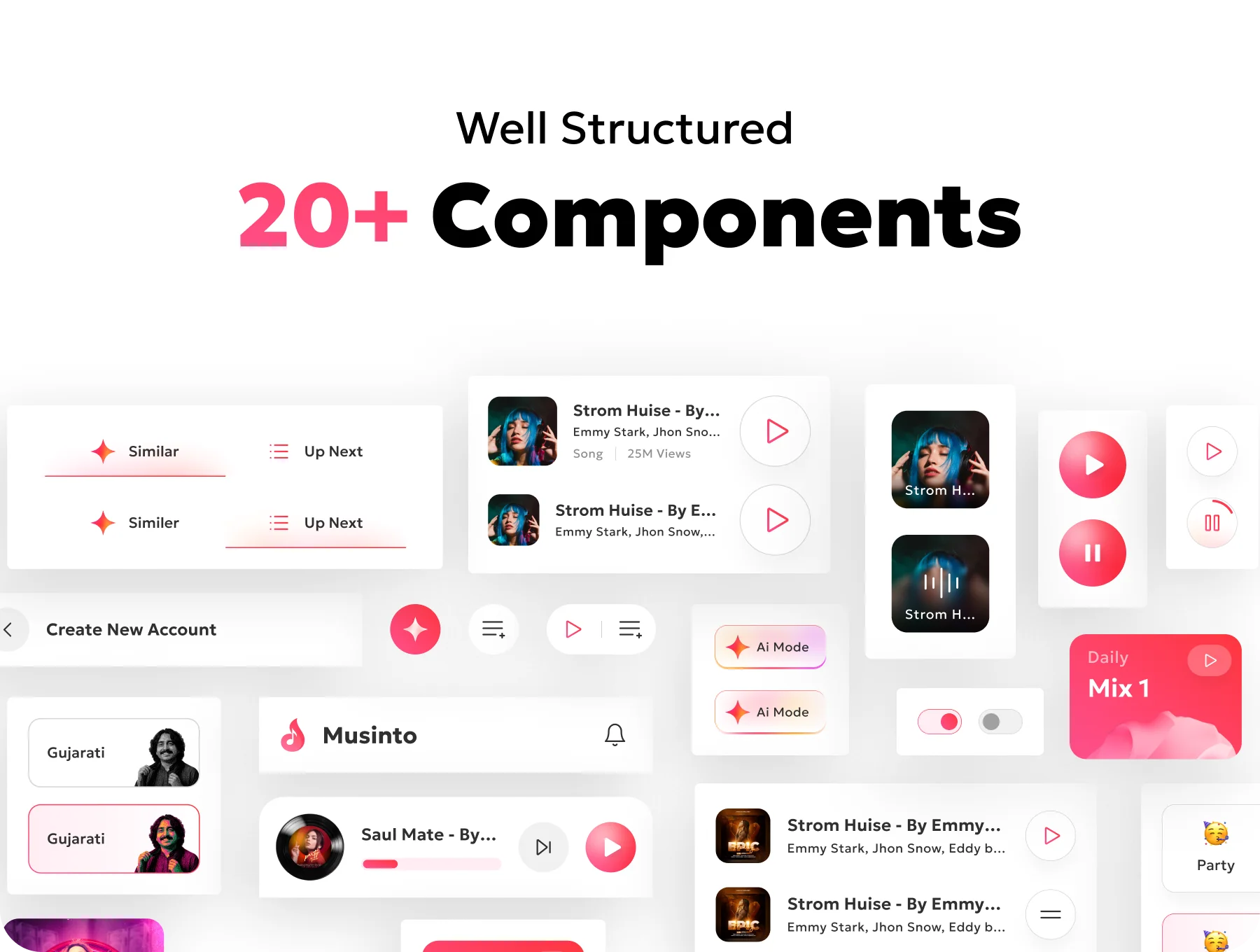Musinto – Music & Podcast Mobile App UI Kit 6