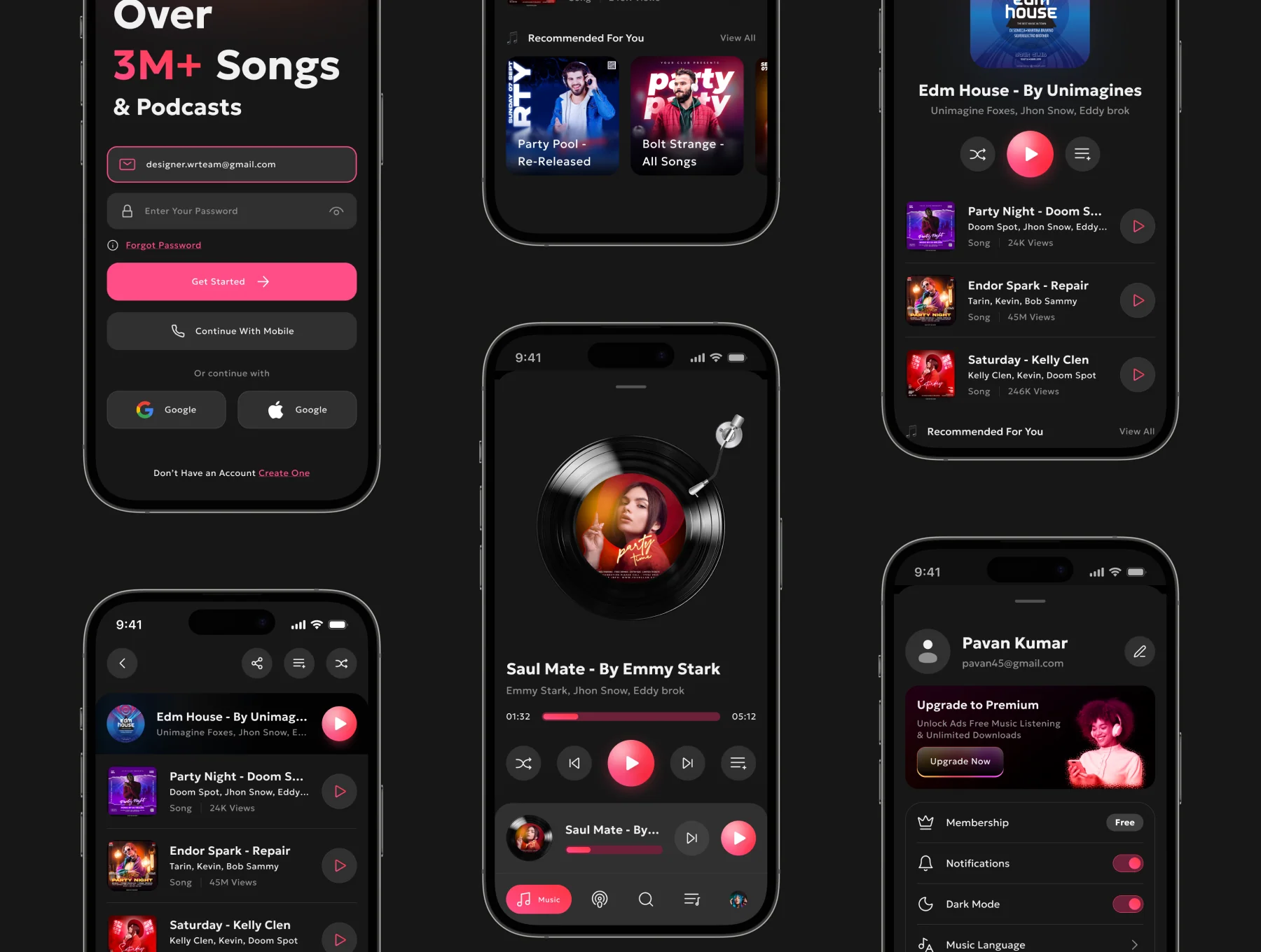 Musinto – Music & Podcast Mobile App UI Kit 8