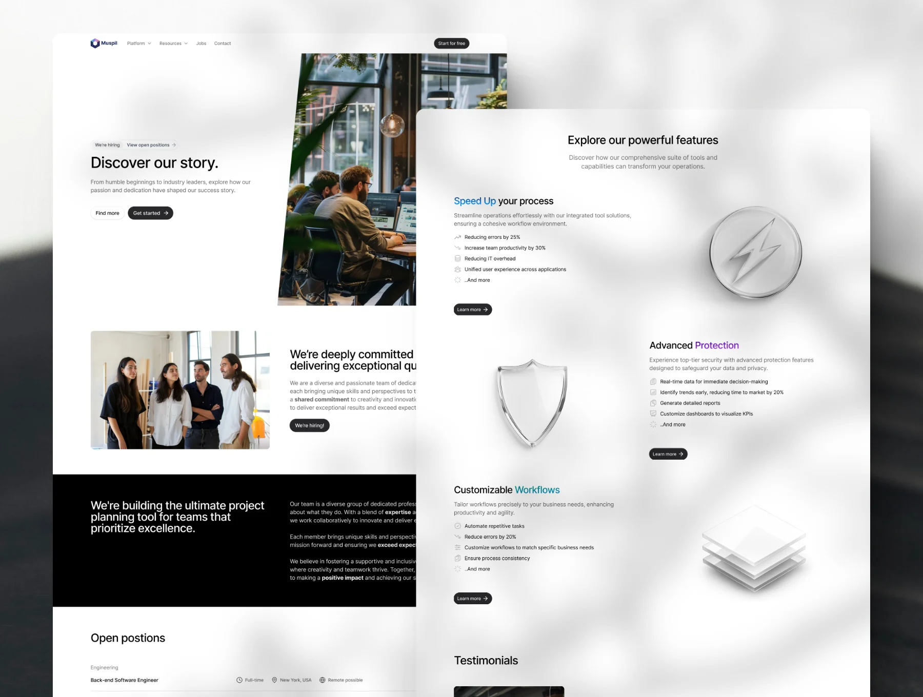 Muspil - Framer & Figma Template 2