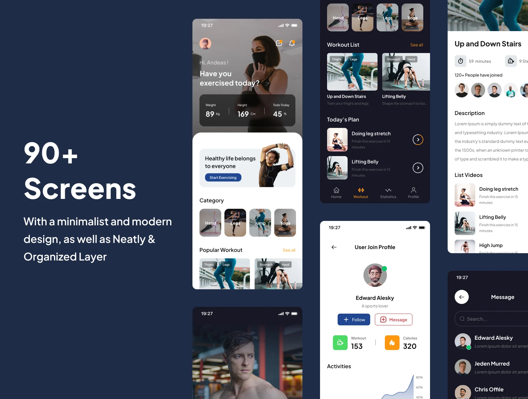 Mussles - Workout Apps UI Kits 2