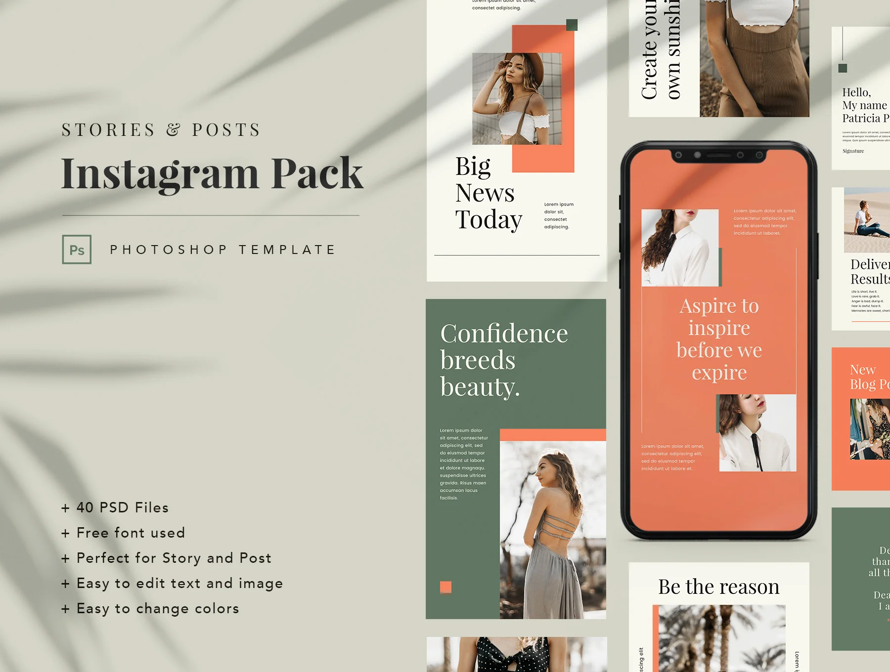 Mutiara Instagram Pack Template