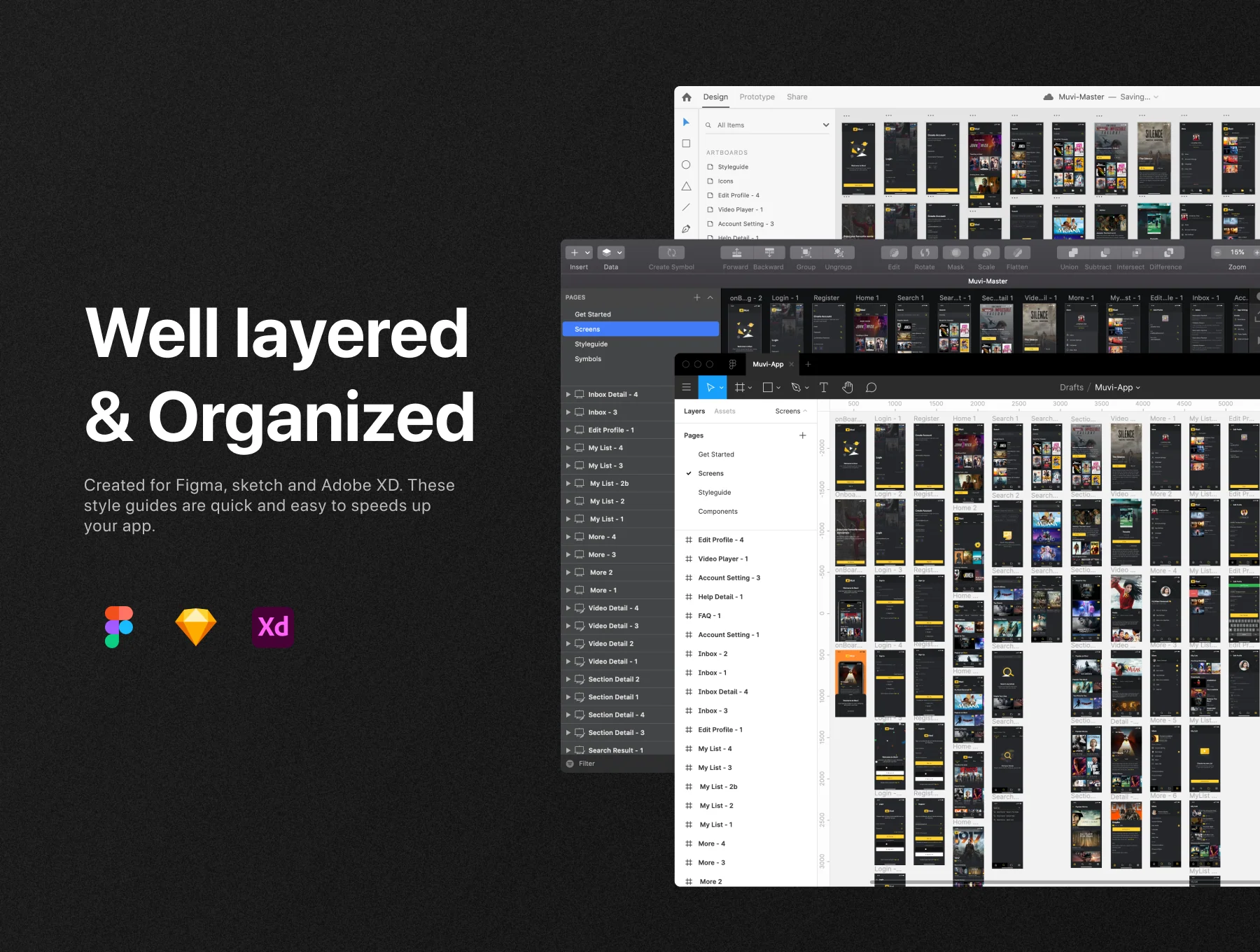 Muvi - Movie Streaming UI Kit 2