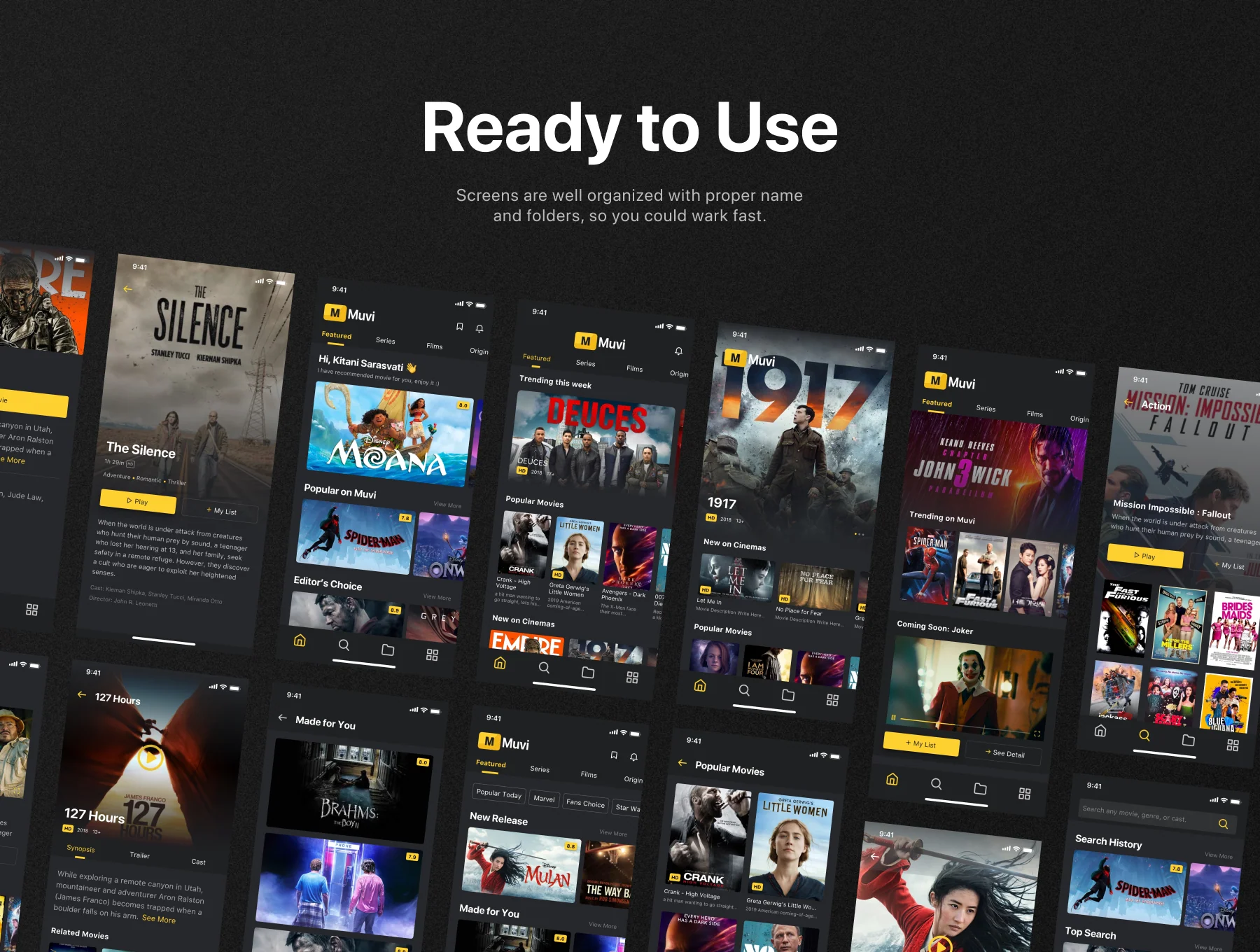 Muvi - Movie Streaming UI Kit 6