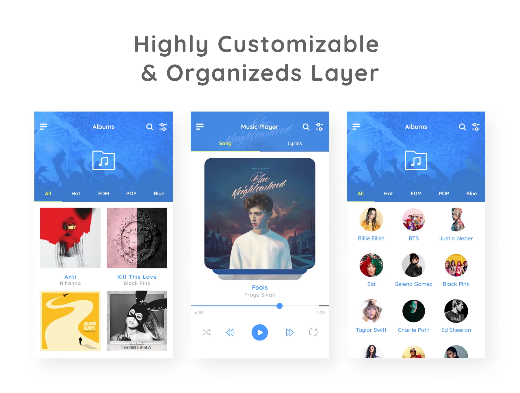Muzika - Music UI Kit 3