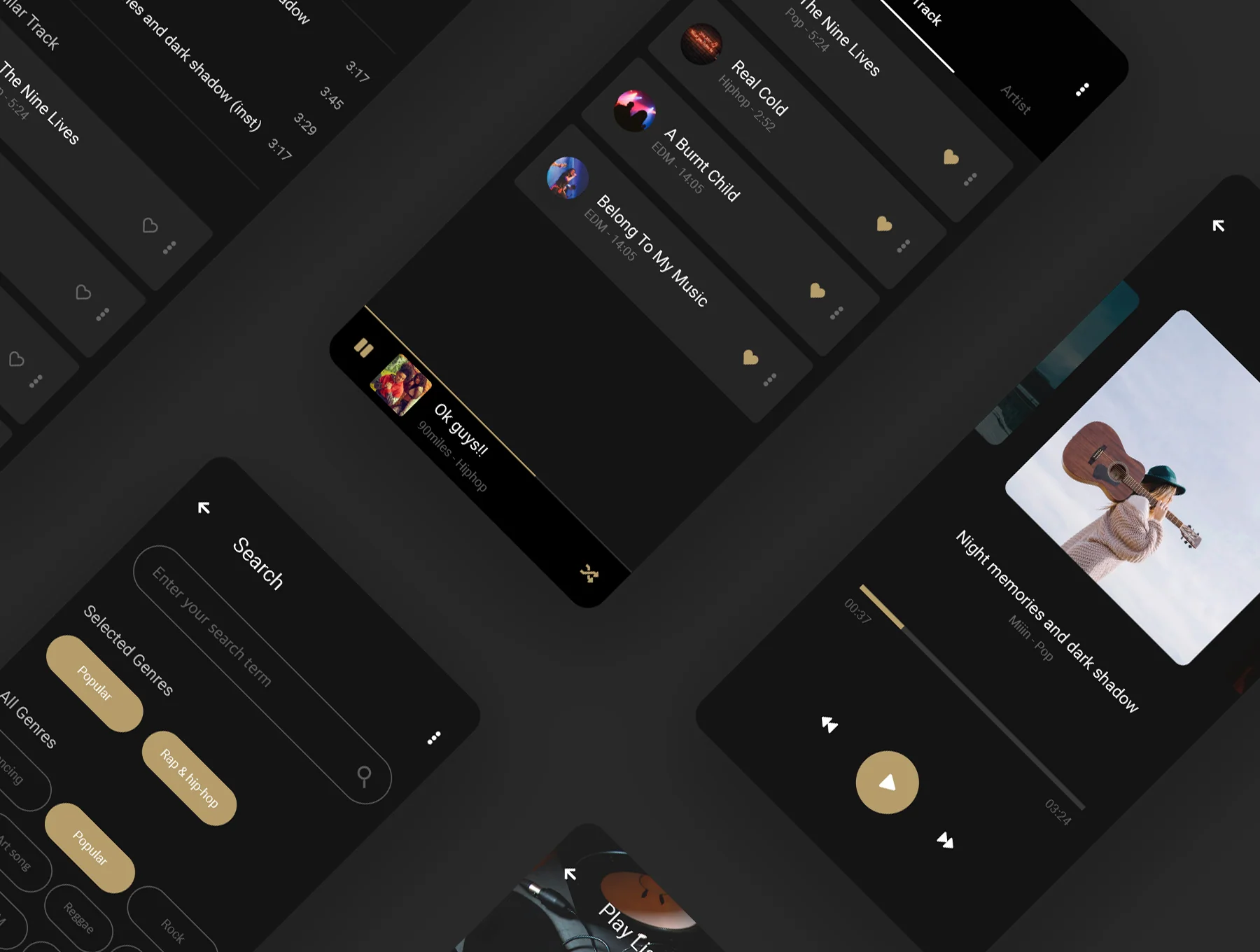 Muzium - Music Streaming mobile app UI KIT (sketch) 6