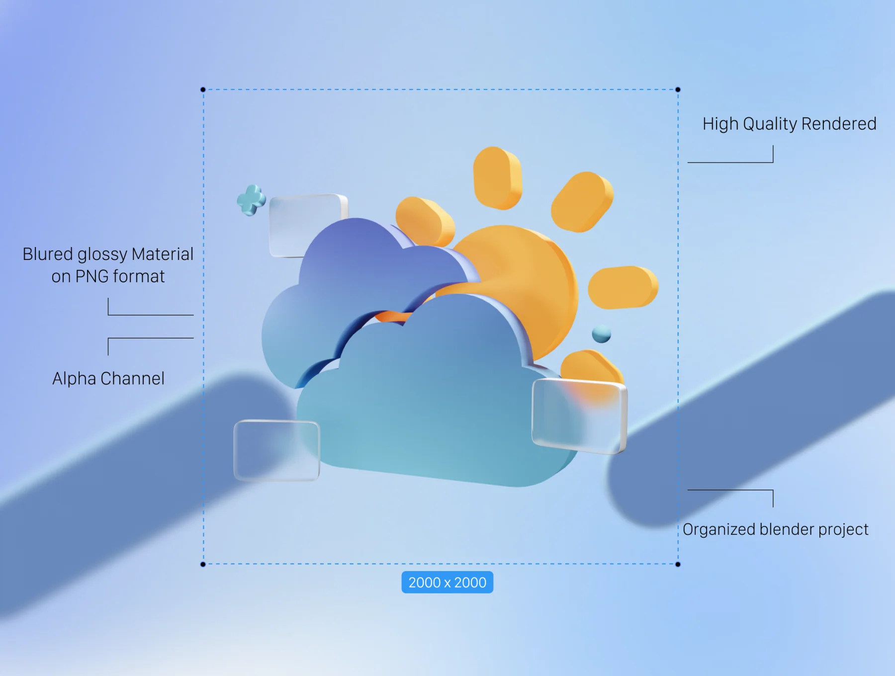 Weather 3D icon pack 2