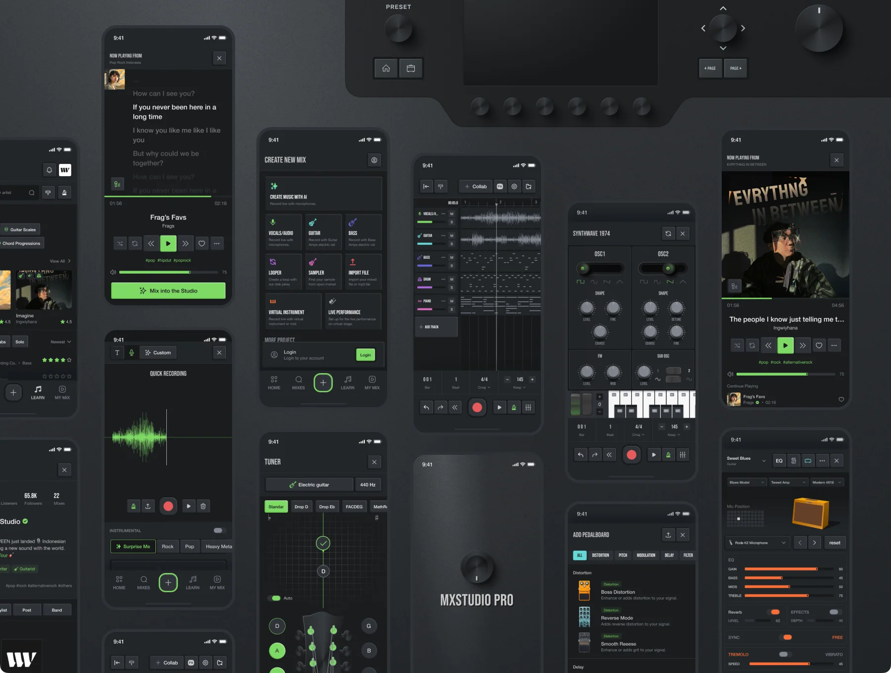MXStudio Pro - Ultimate DAW & Music Ecosystem UI Kit 5