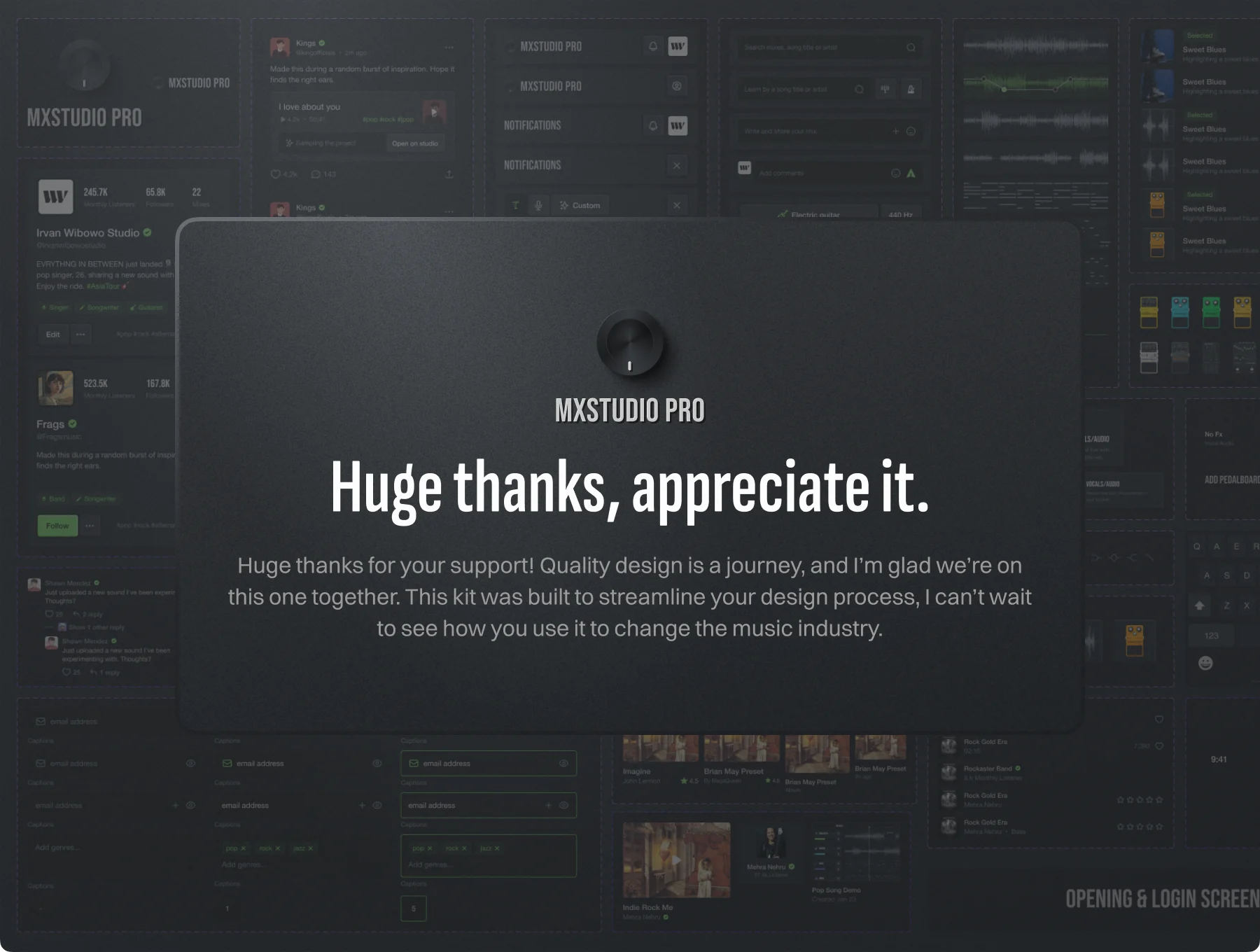 MXStudio Pro - Ultimate DAW & Music Ecosystem UI Kit 6