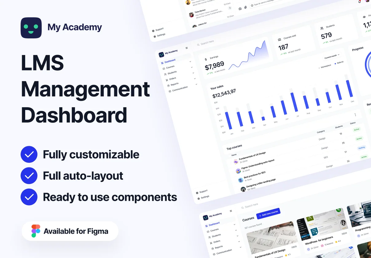My Academy - LMS Dashboard