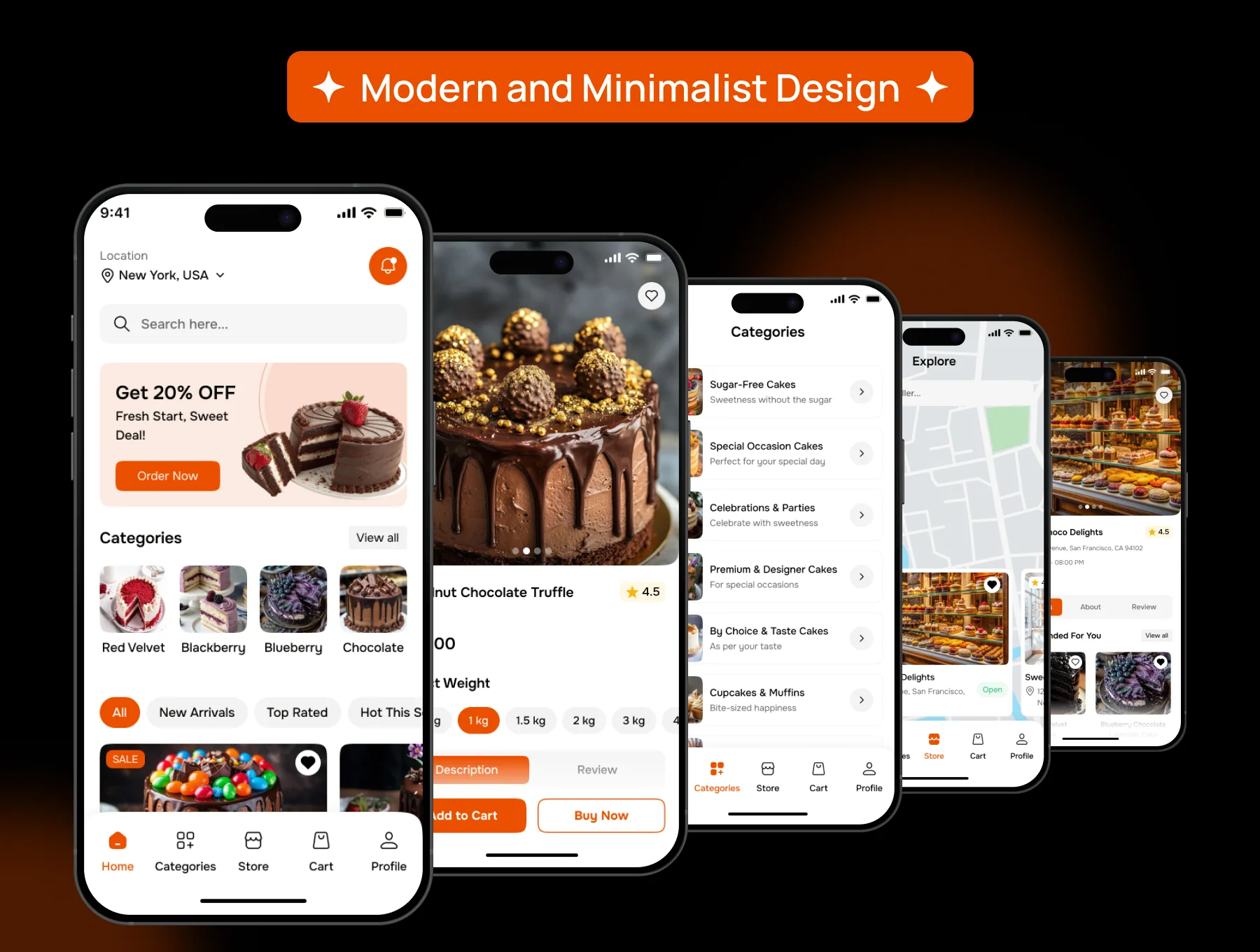 HandyCake - Online Cake Delivery App UI Kit 3