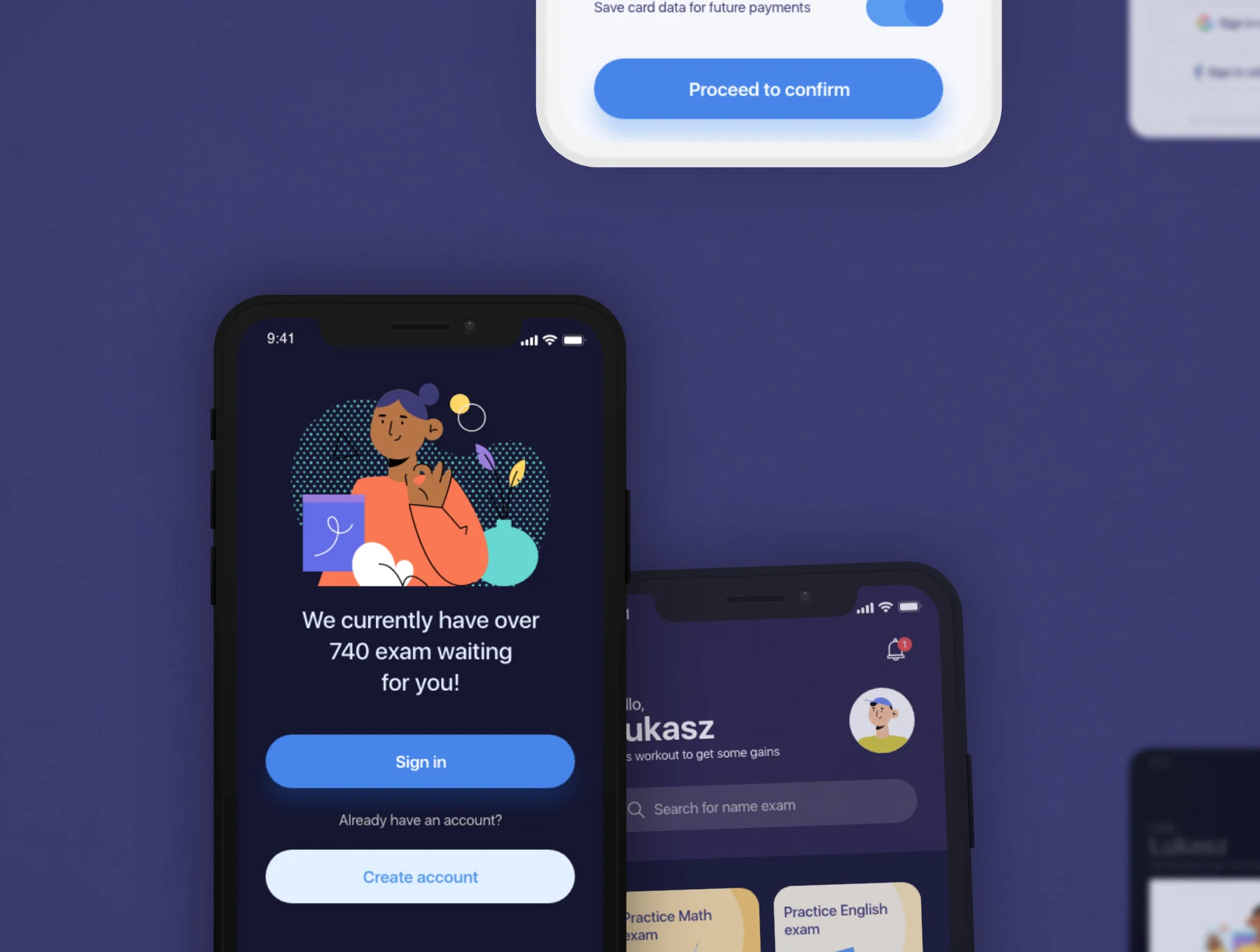 My Exam app UI kit 14