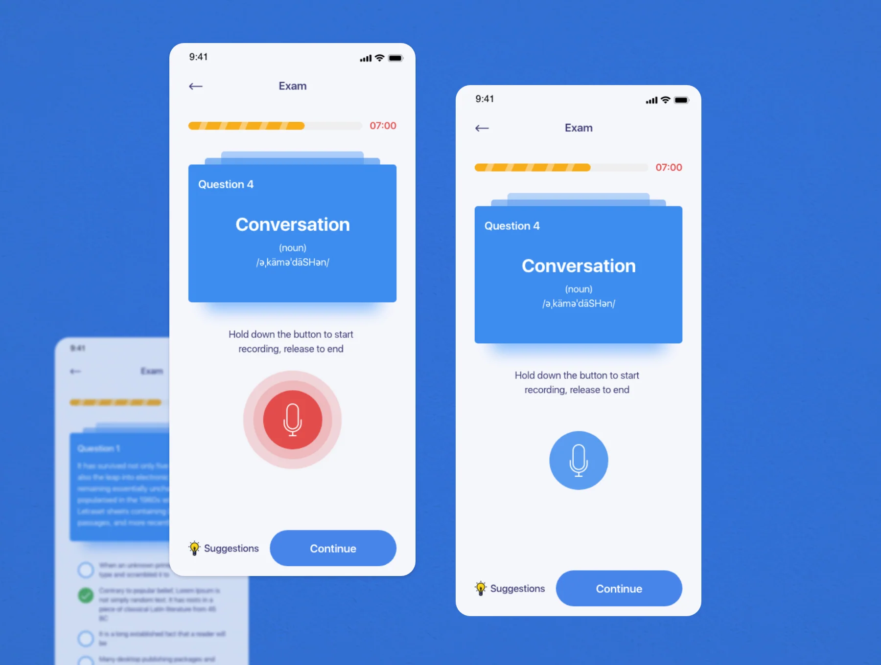 My Exam app UI kit 6