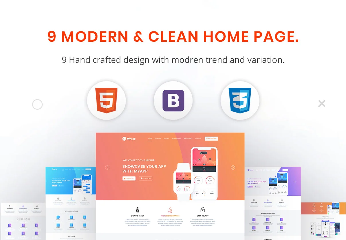 Myapp - App Promotional Landing Page Template