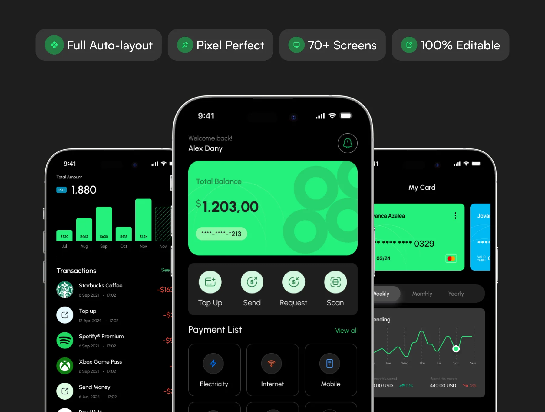 Mycash Mobile App UI kit 2