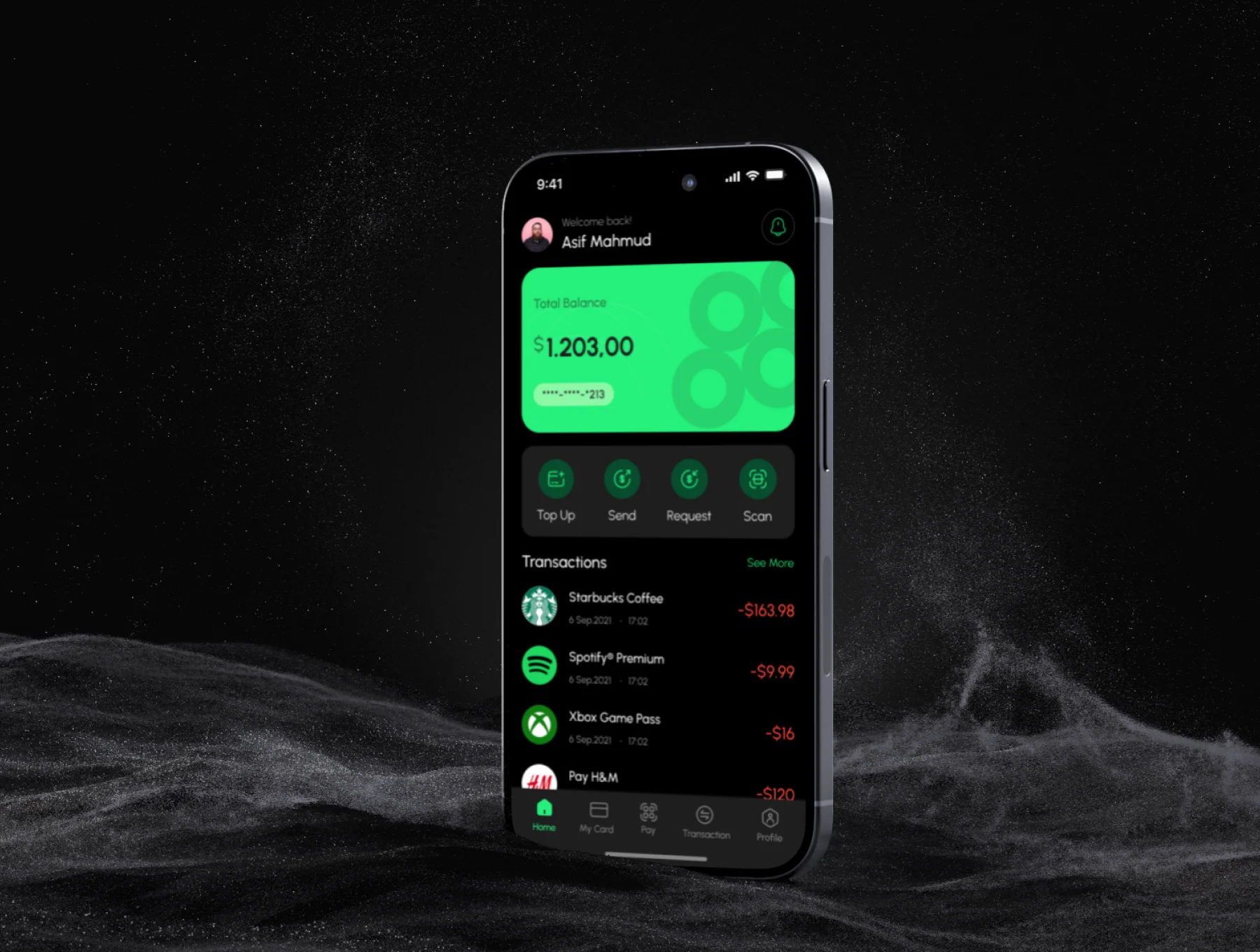Mycash Mobile App UI kit 4
