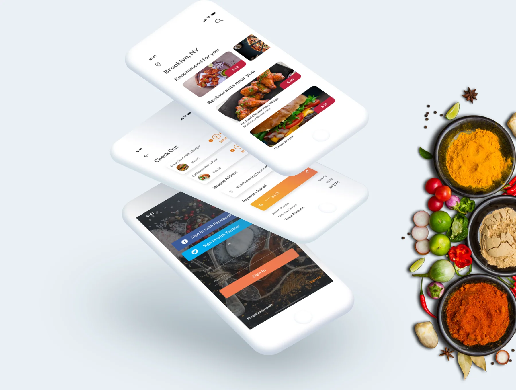 Mydonose Food Delivery UI Kit 3