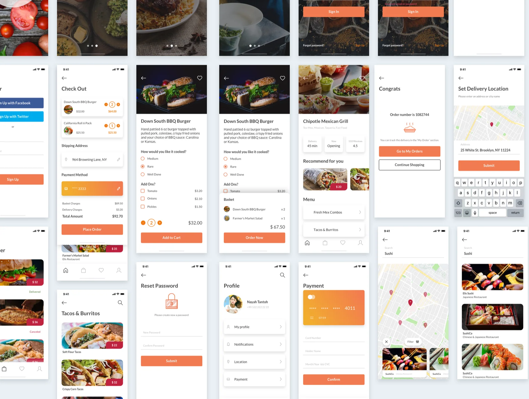 Mydonose Food Delivery UI Kit 4
