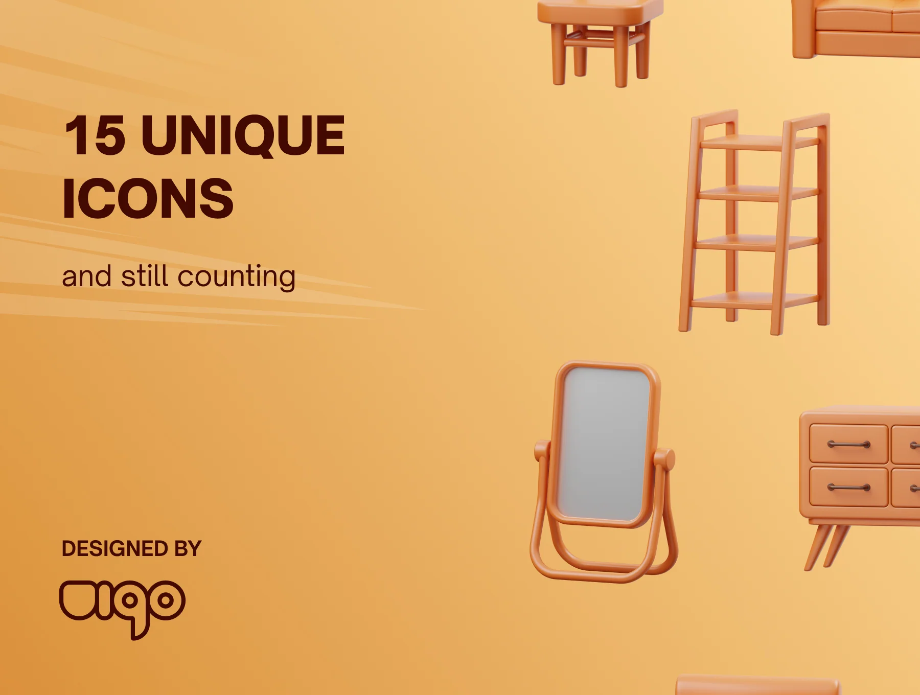 MYFURNITURE: 3D Furniture Icons 5