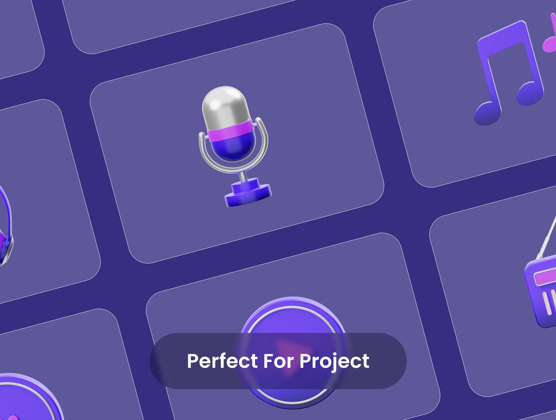 MYMUSIC: 3D Music Icons 4