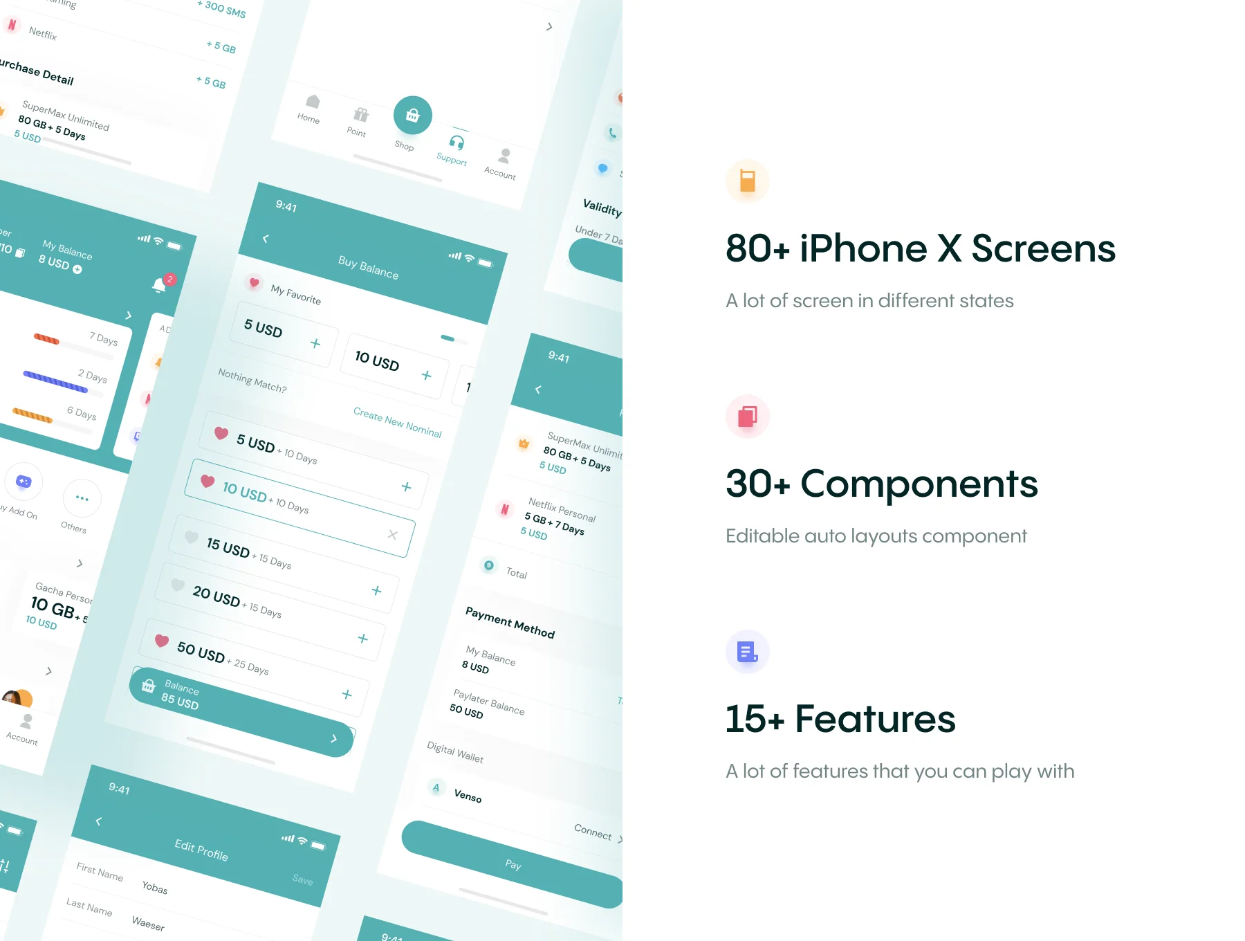 myOracle - Internet Provider App UI Kit 4
