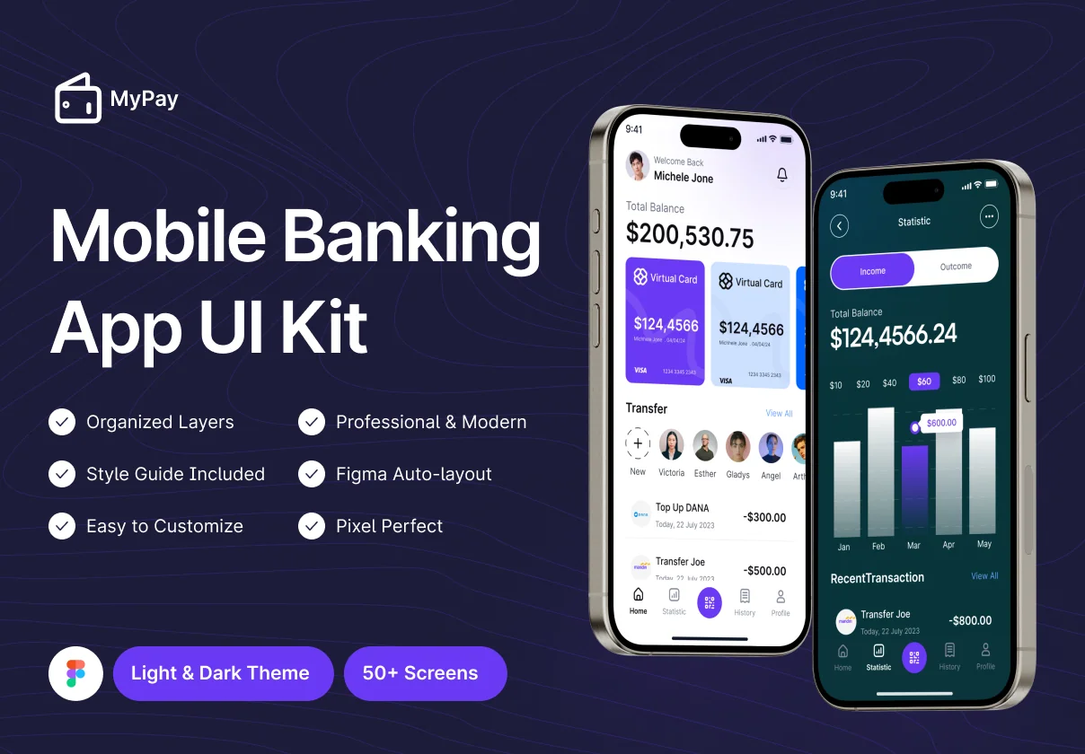 MyPay - Mobile Banking App UI Kit
