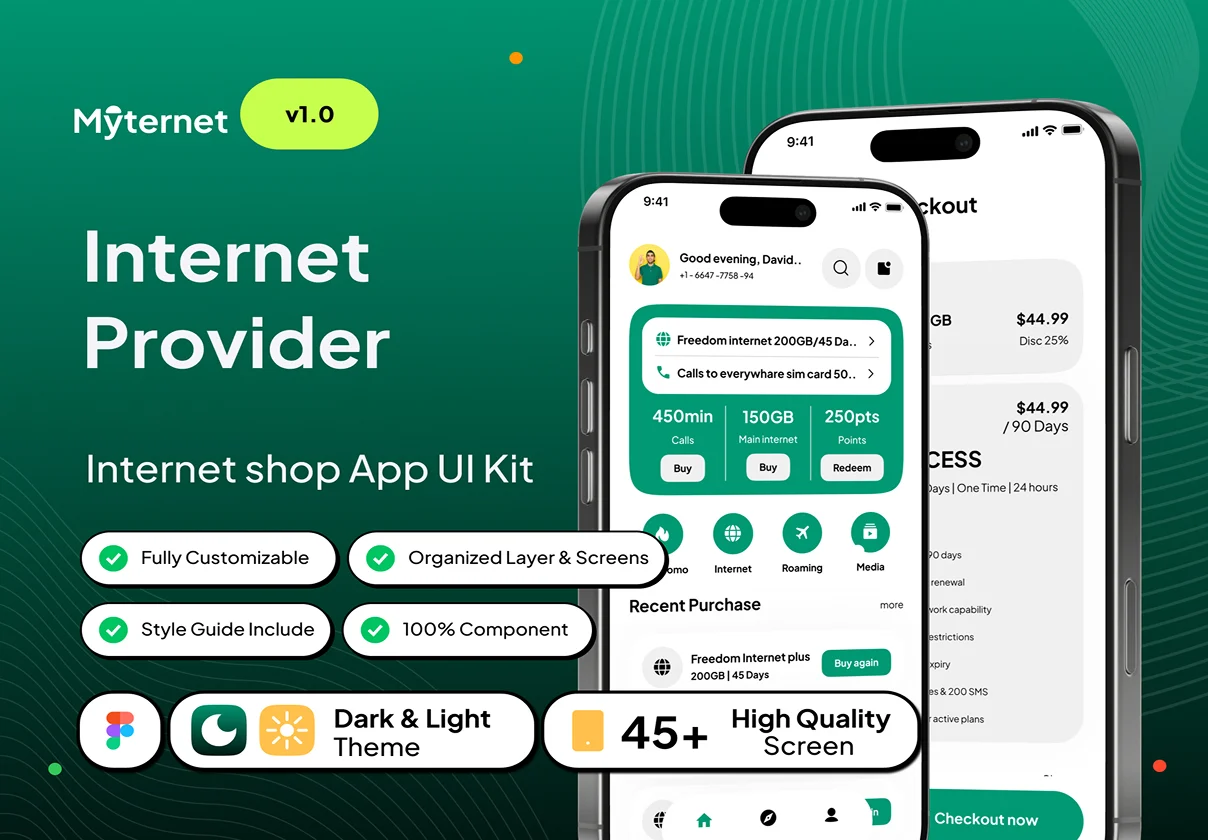 Myternet - Internet Provider App UI Kit