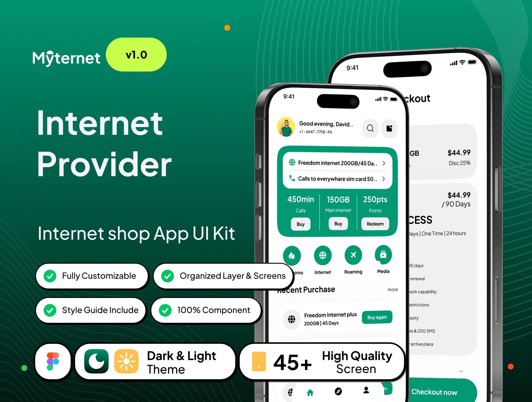 Myternet - Internet Provider App UI Kit