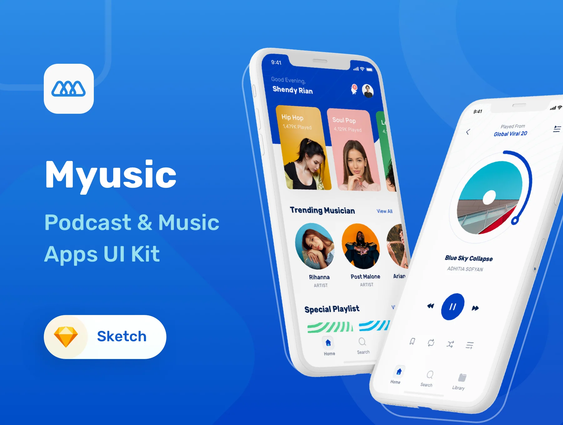 Myusic - Music & Podcast UI Kit